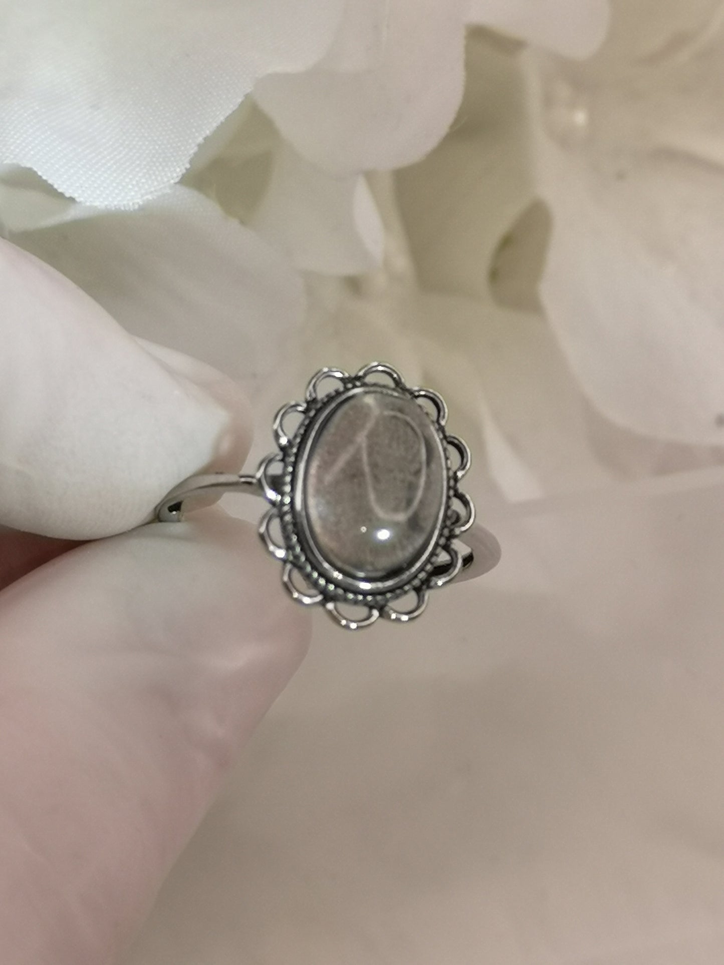 Labradorite Edelstein Kupfer Ring verstellbar