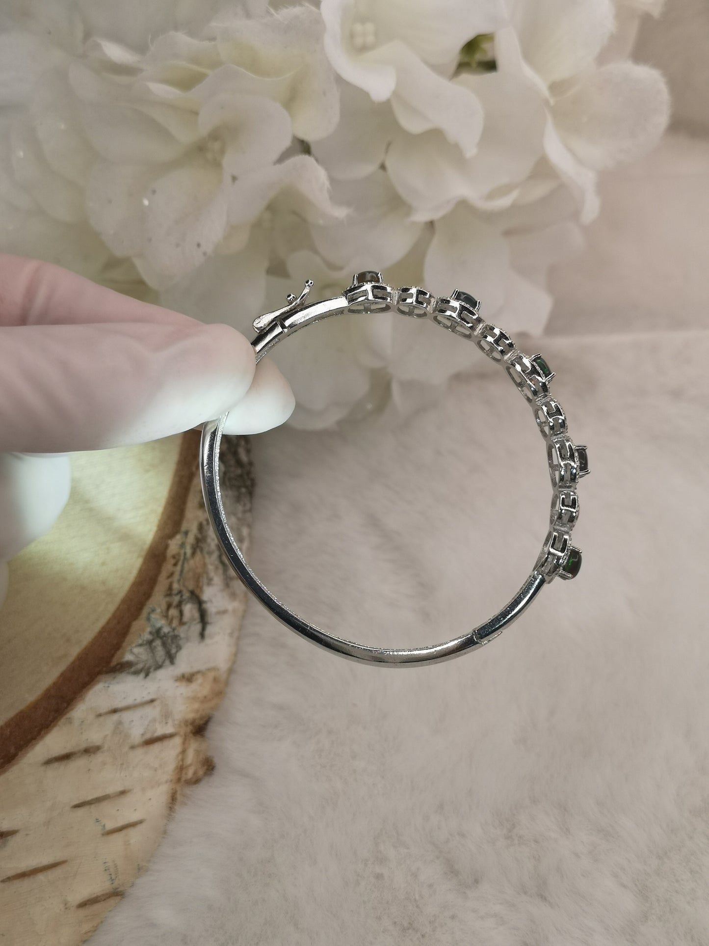 Opal Edelstein, Kupfer Armband