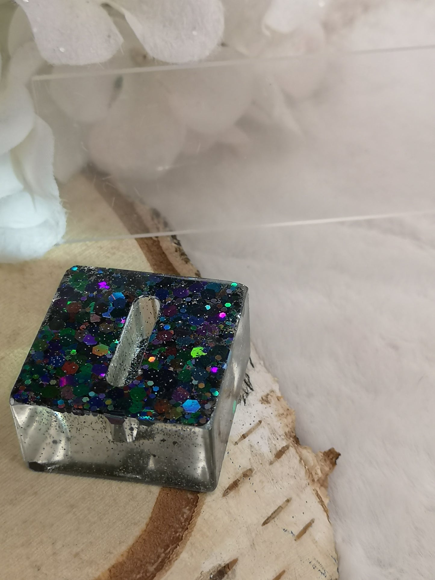 Ring Halter aus Kunstharz Unikat Resinart Handmade #dayza