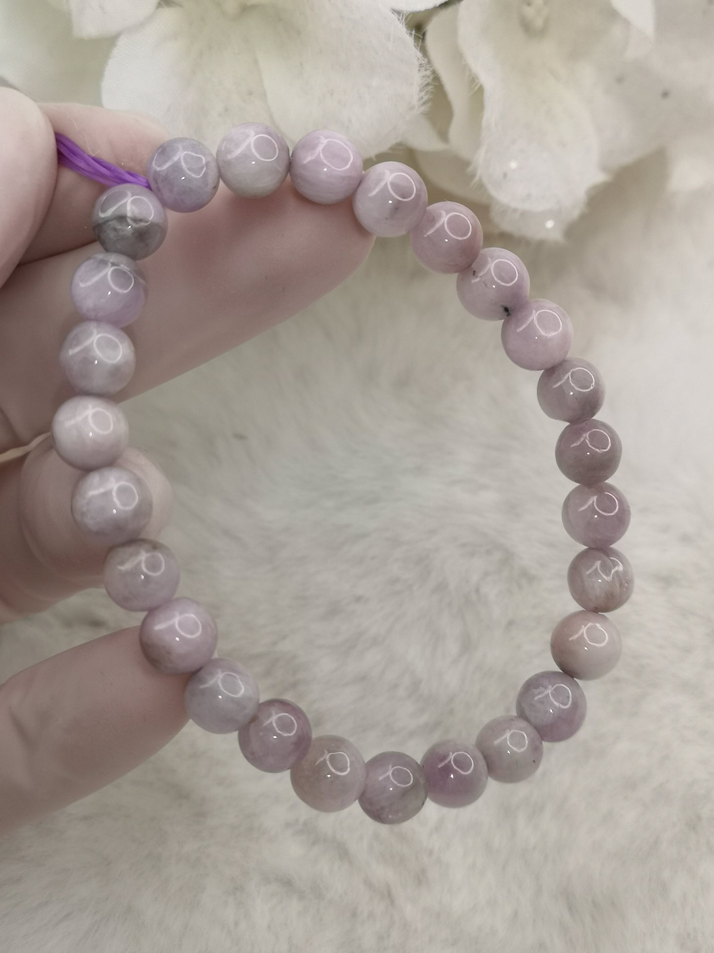 Kunzit Edelstein Armband