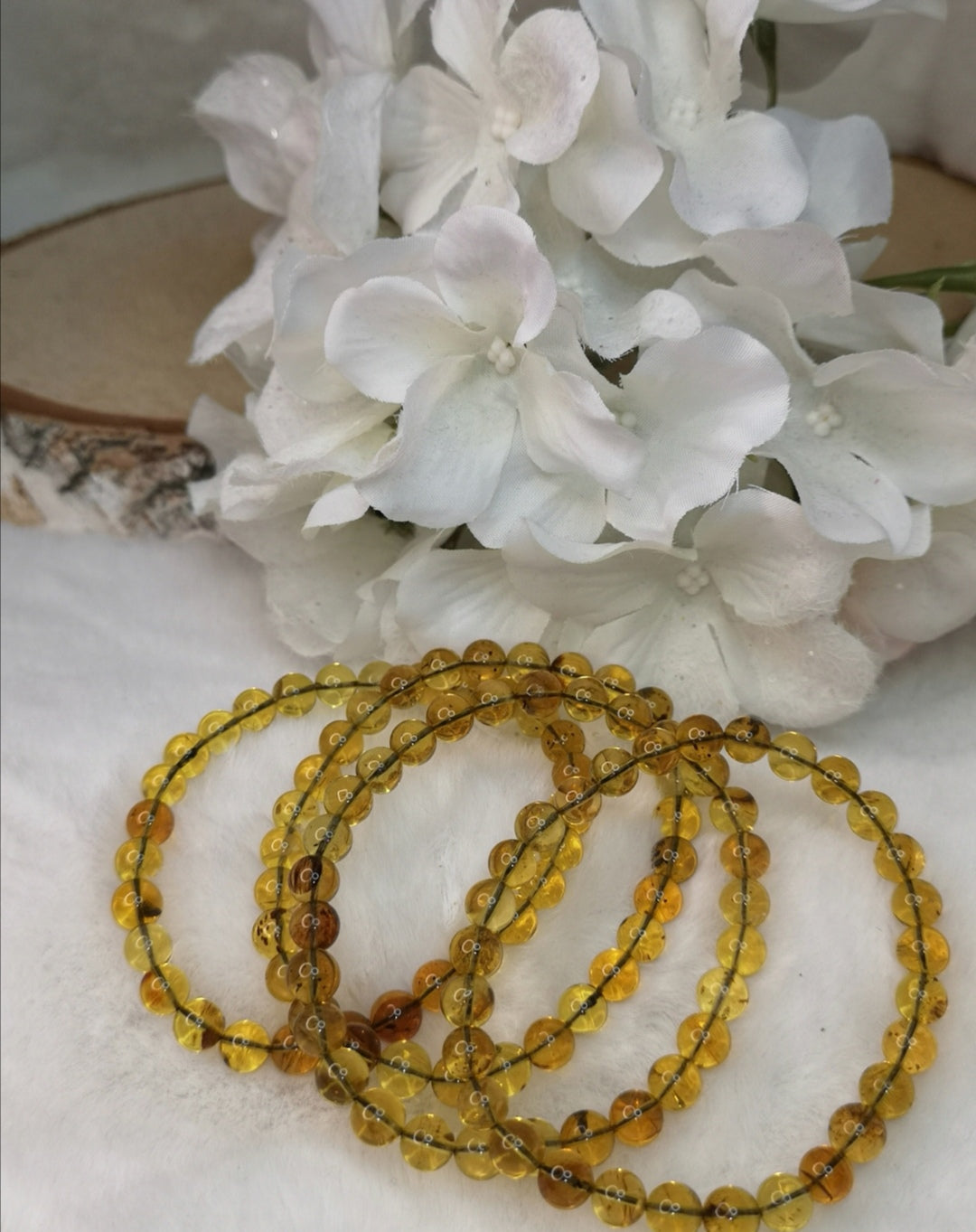 Blue Amber Edelstein Armband