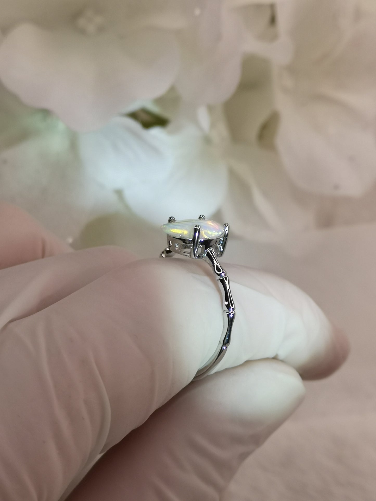 Opal Edelstein Kupfer Ring verstellbar Edelstein Schmuck #dayza