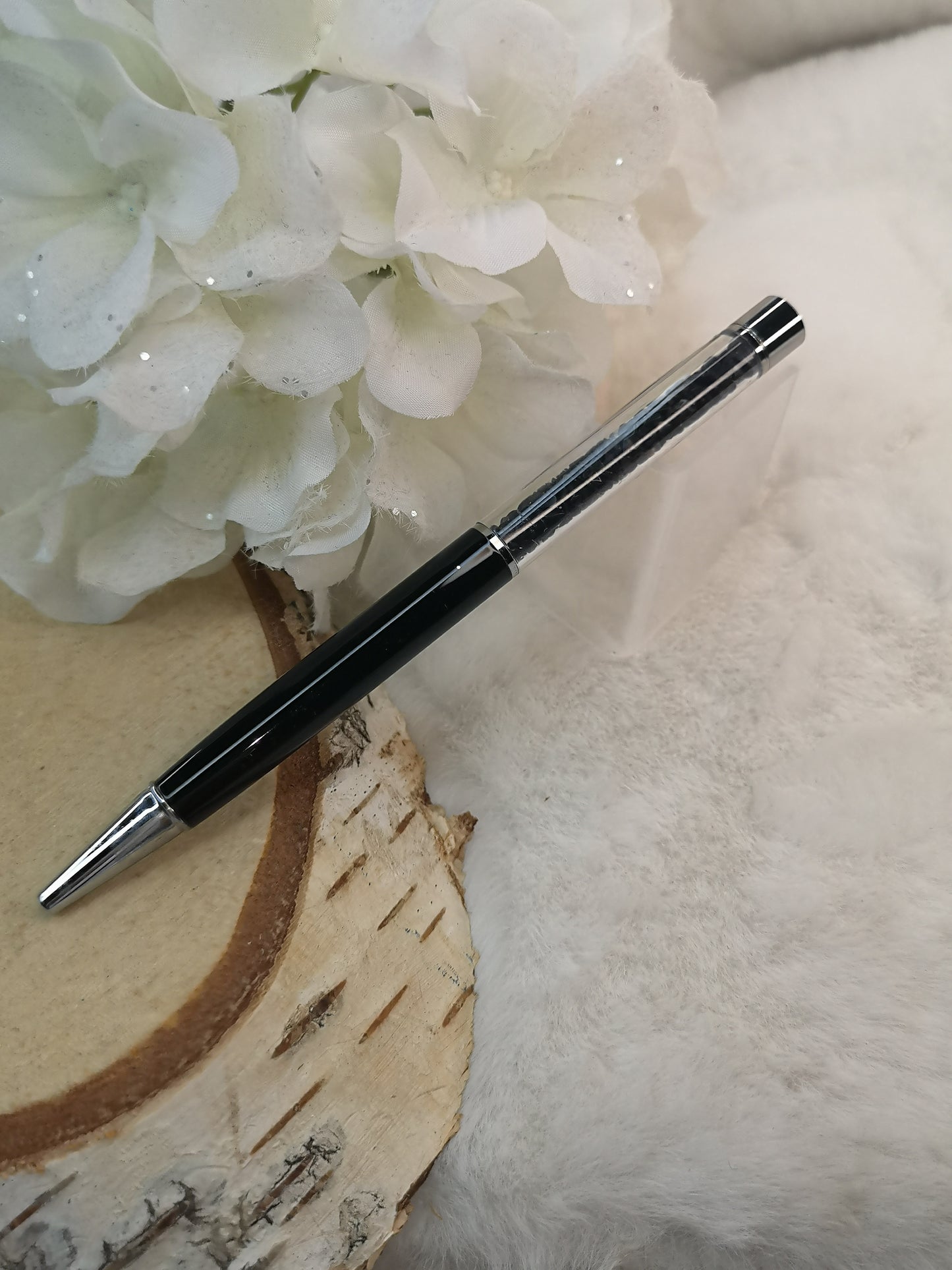 Kugelschreiber Obsidian Edelstein