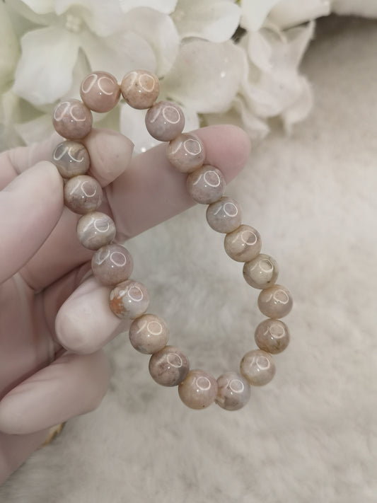 Blumenachat Edelstein Armband