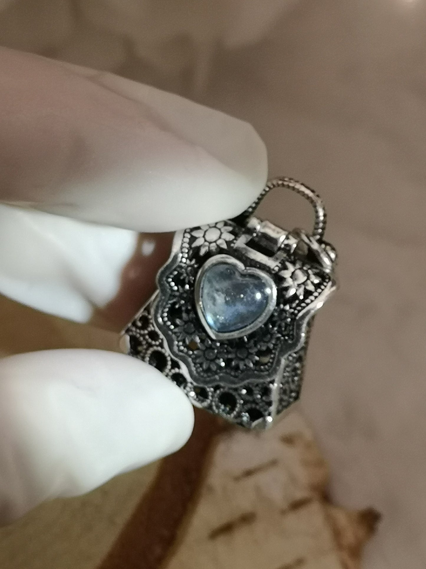 Labradorite Edelstein Kupfer Taschen Design Ketten Anhänger