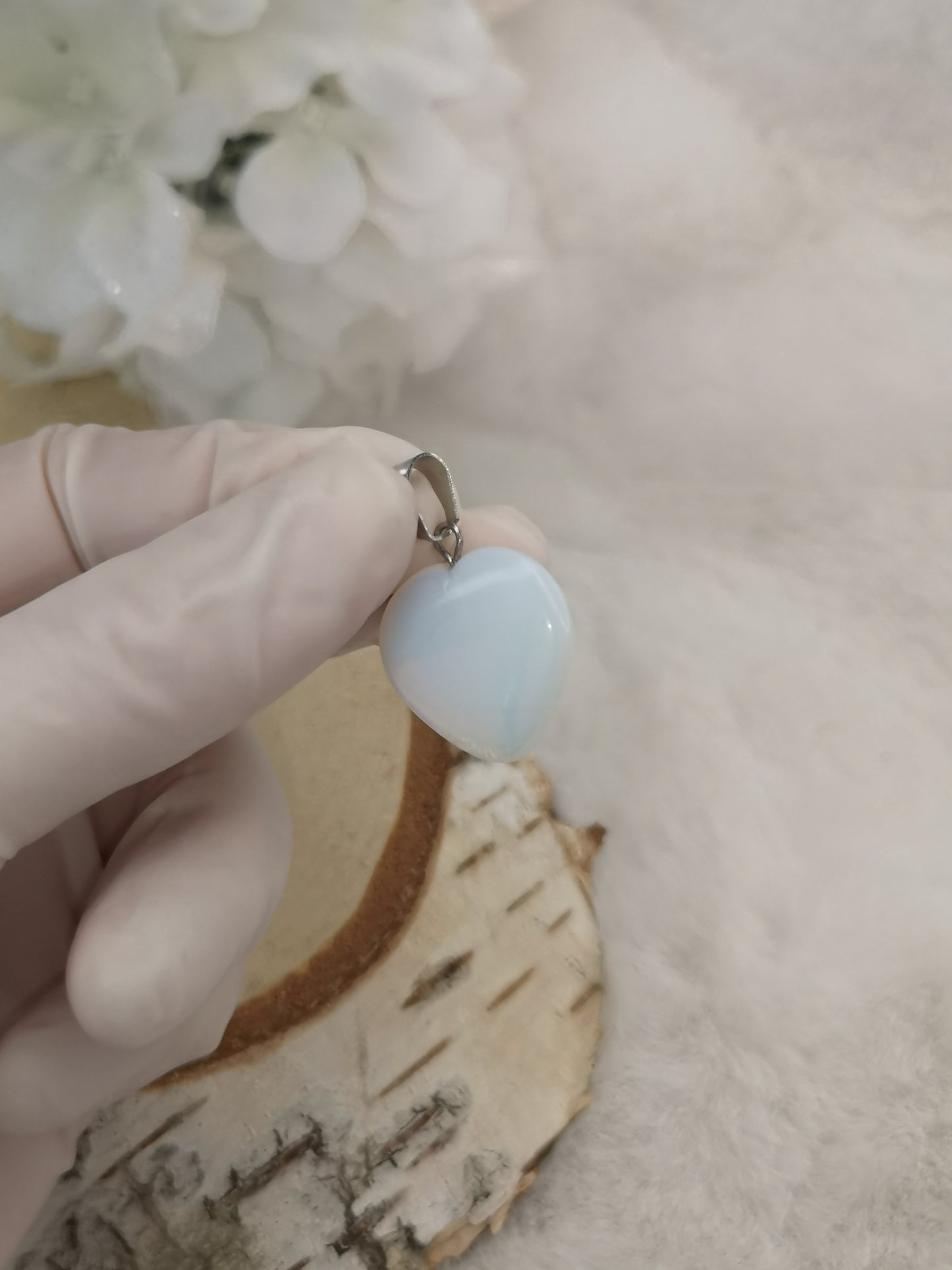 Opalite Herz Ketten Anhänger