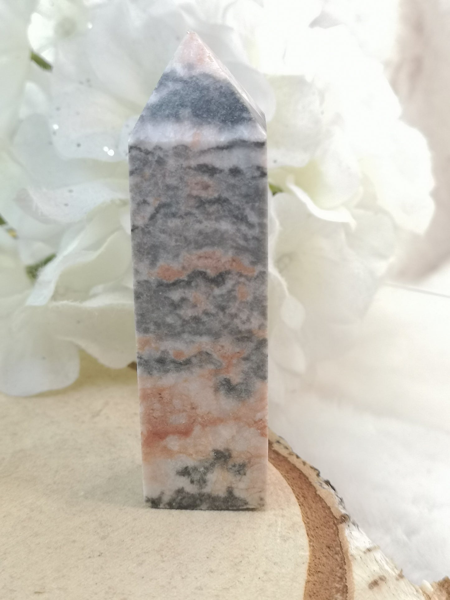 Zebra Jasper Edelstein Turm