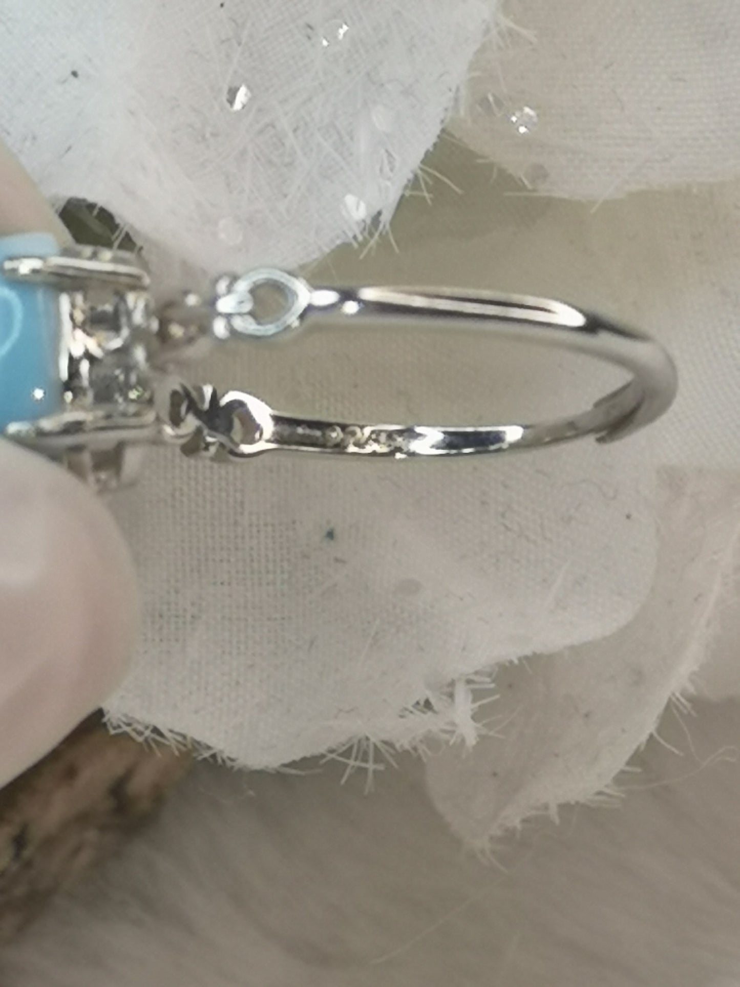 Larimar 925 Silber Ring, verstellbar