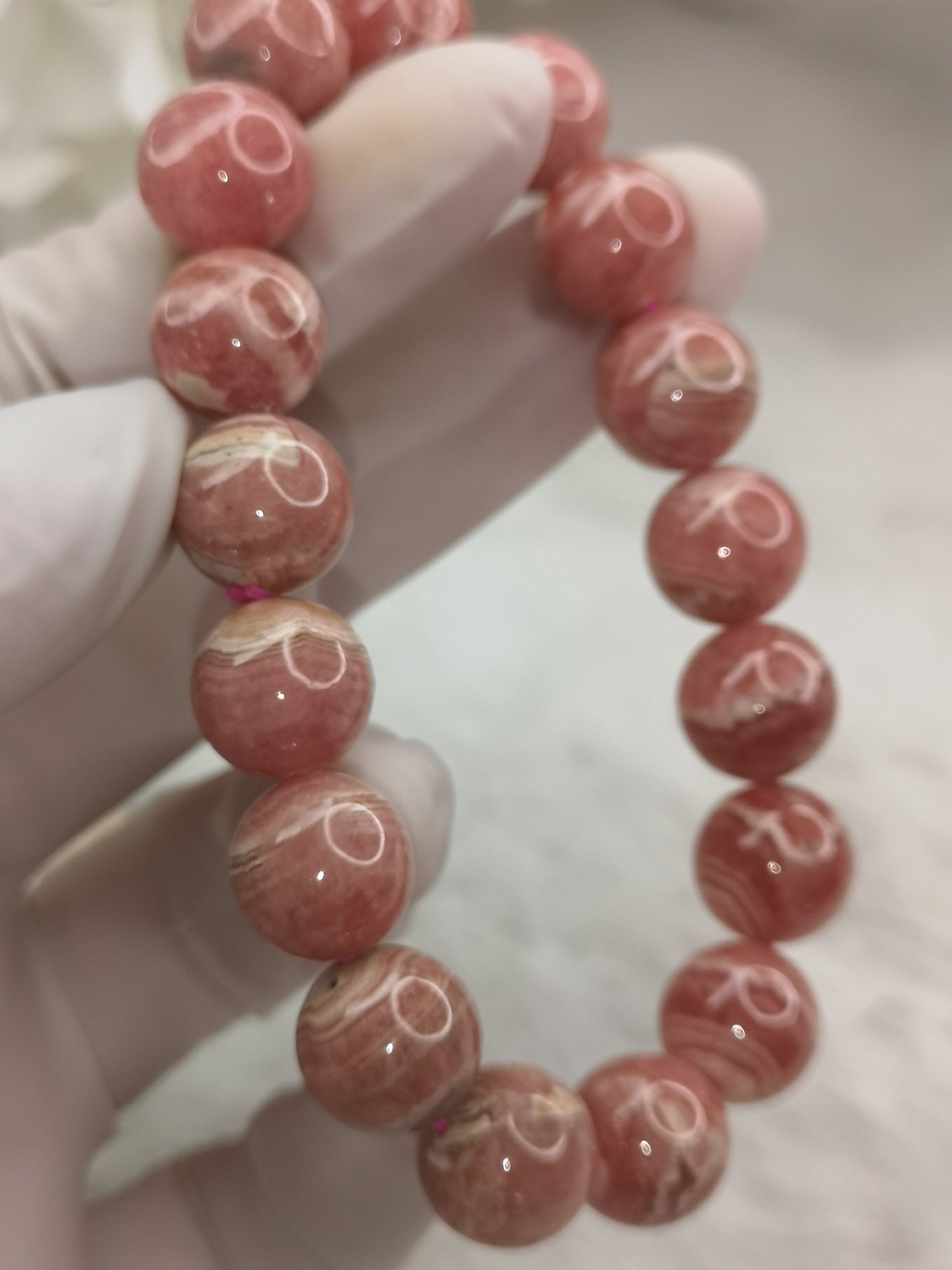 Rhodochrosit Edelstein Armband