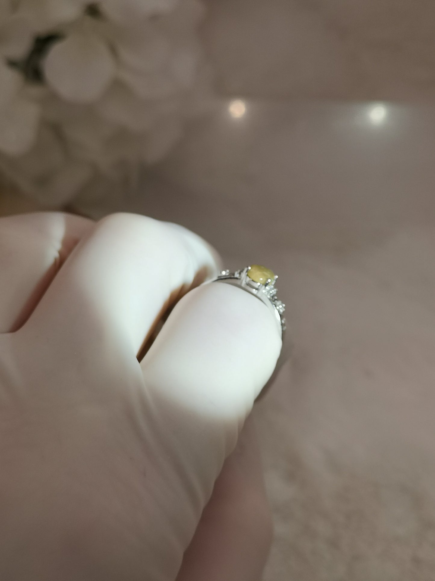 Opal Edelstein, Kupfer Ring, verstellbar