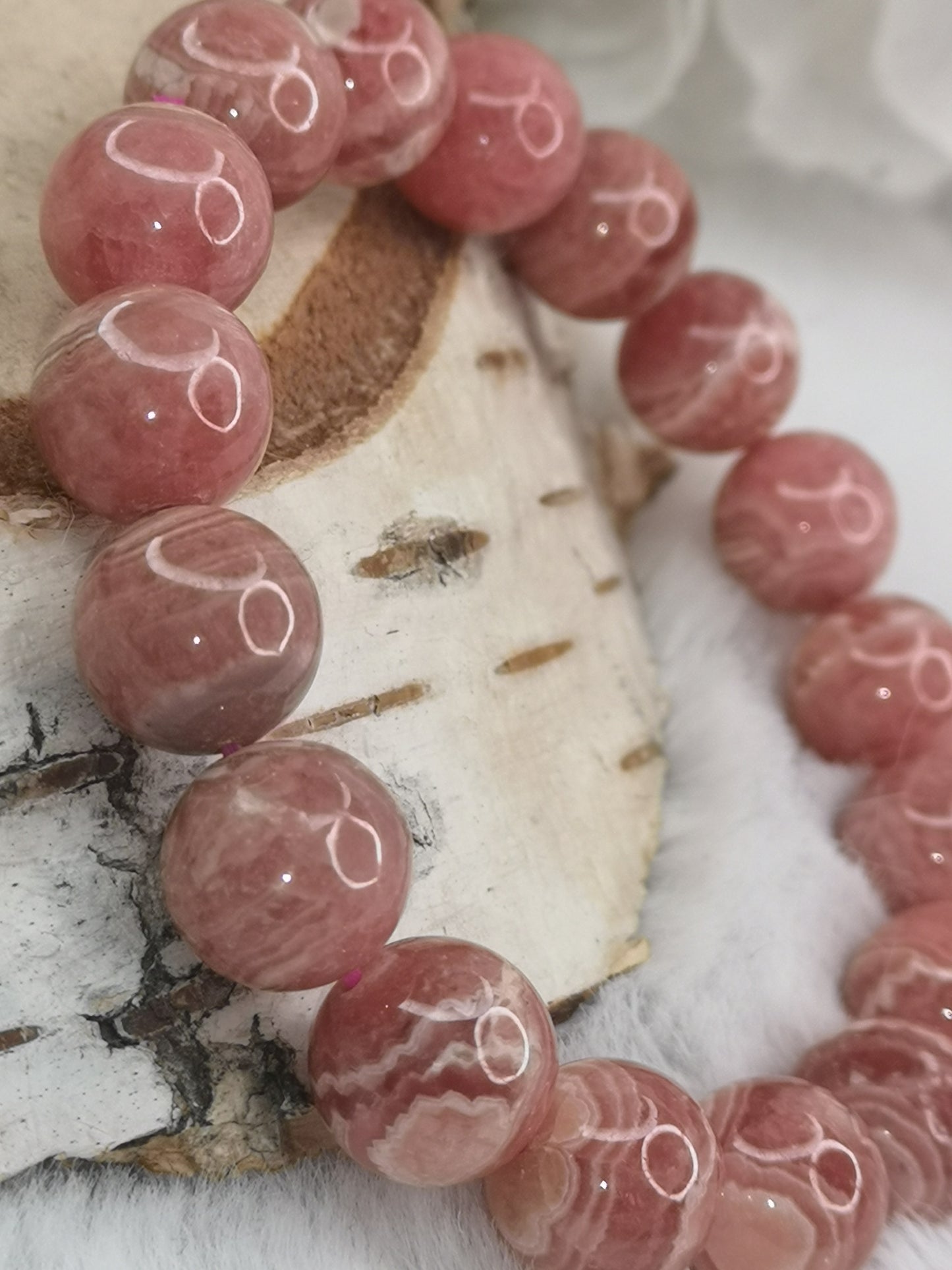 Rhodochrosit Edelstein Armband