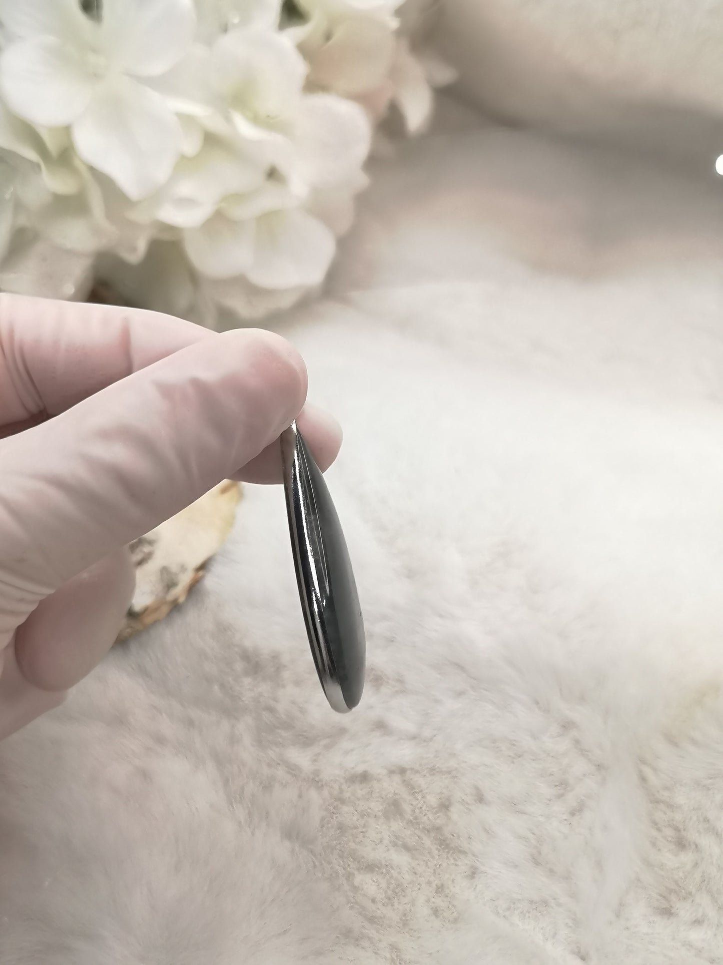 Labradorite Edelstein, 925 Silber Tropfen Ketten Anhänger