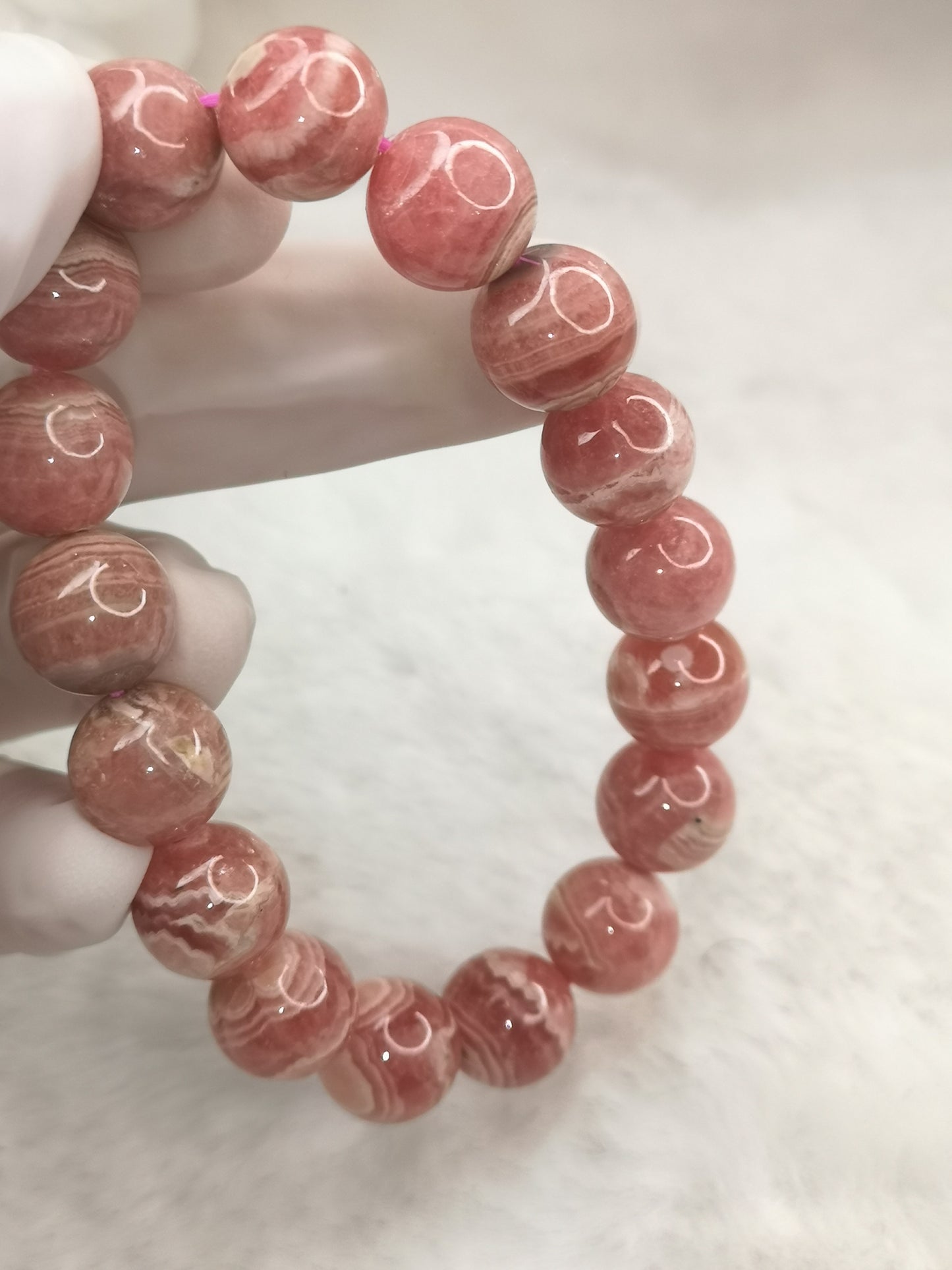 Rhodochrosit Edelstein Armband