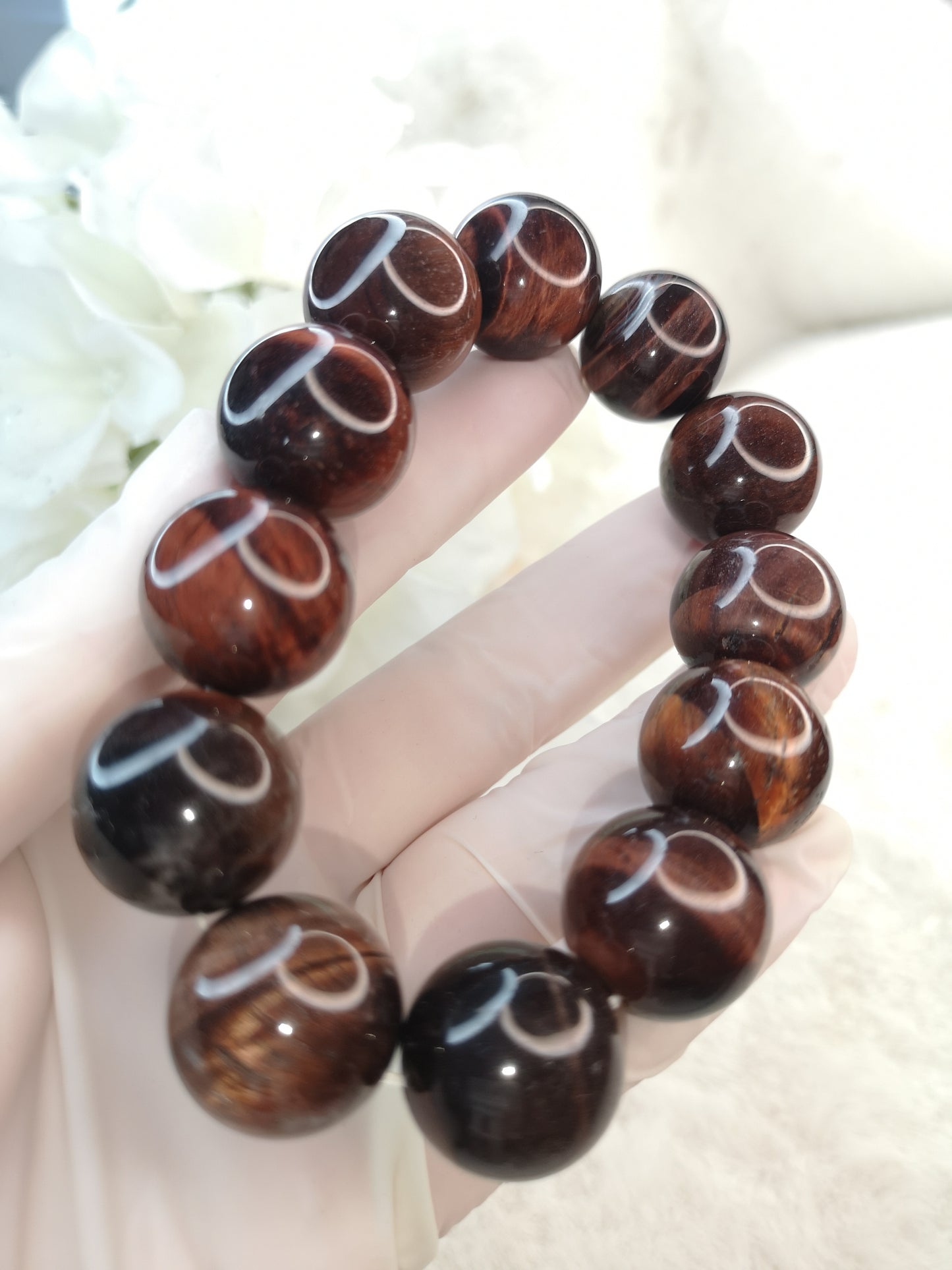 Red Tigereye Edelstein Armband