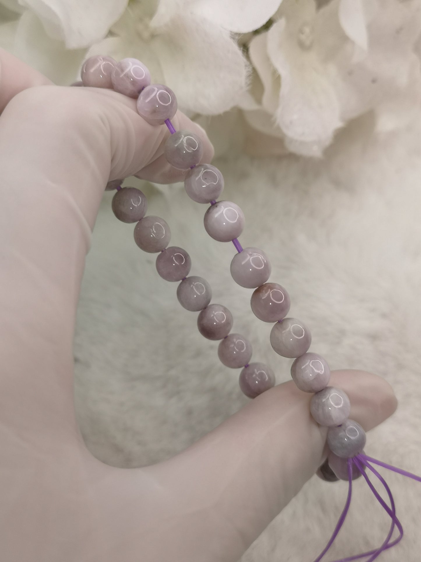 Kunzit Edelstein Armband