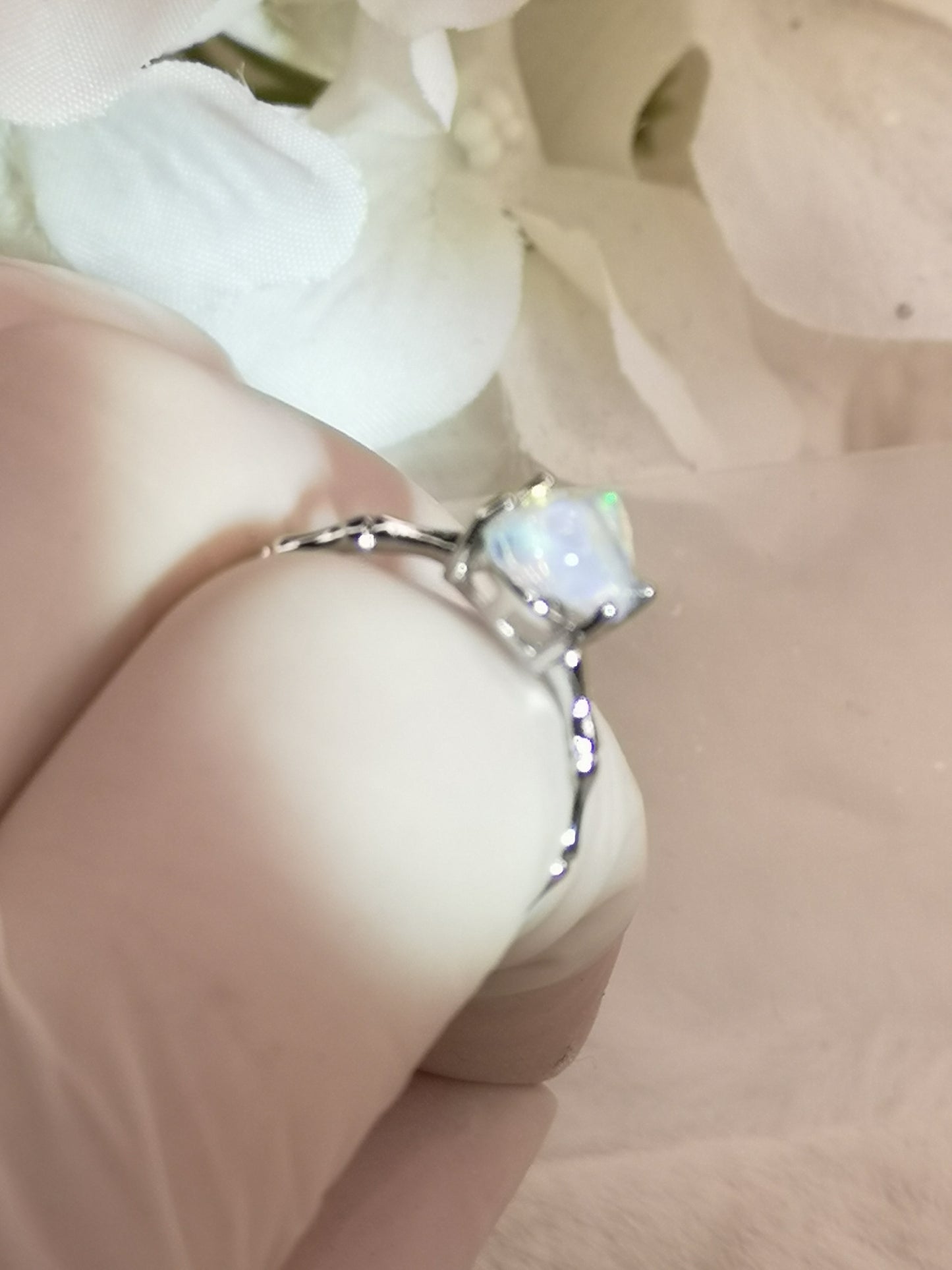 Opal Kupfer Ring verstellbar Edelstein Schmuck #dayza