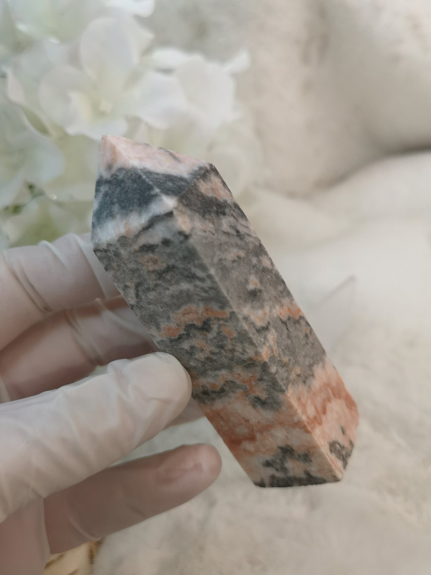 Zebra Jasper Edelstein Turm