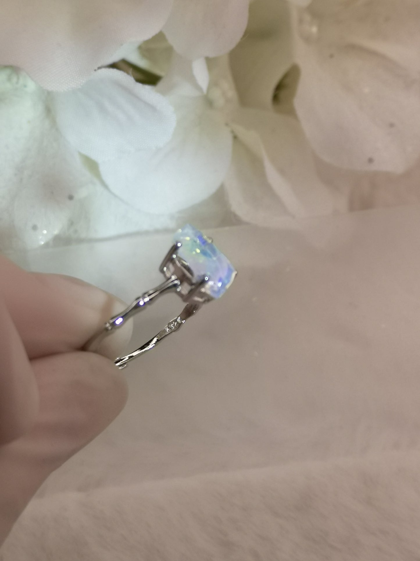 Opal Kupfer Ring verstellbar Edelstein Schmuck #dayza