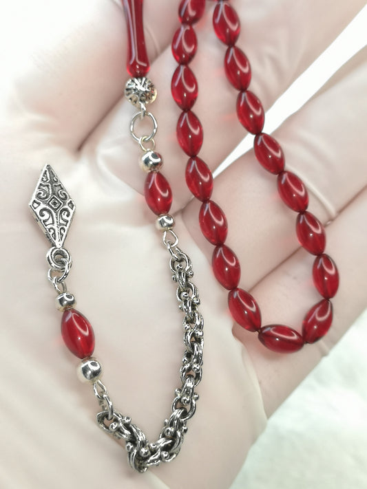 Ateş Kehribar tesbih Gebetskette 📿