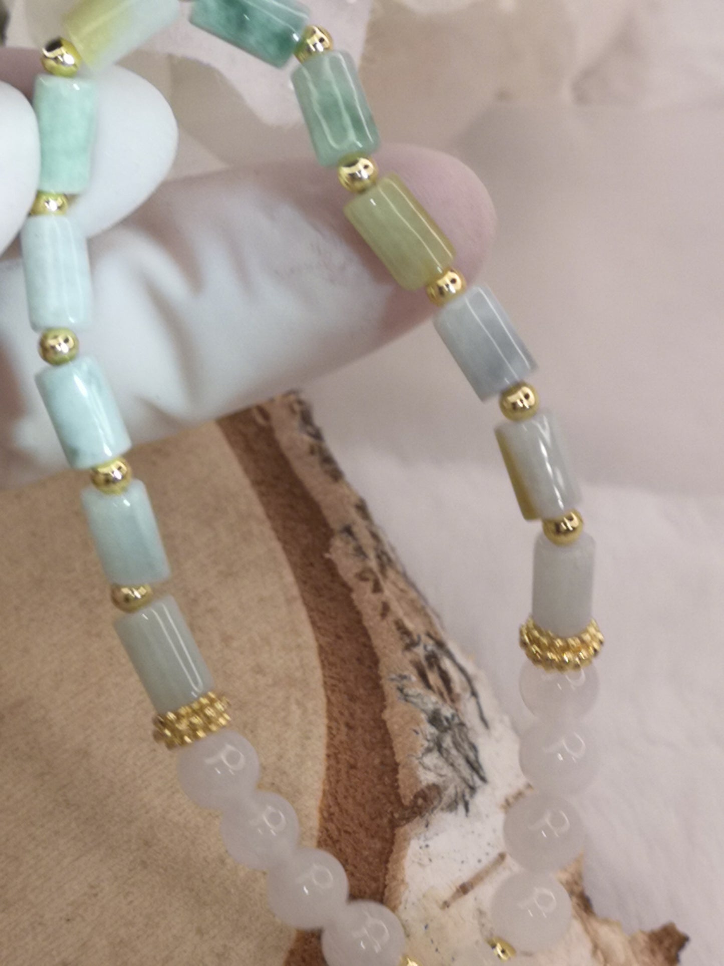 Jadeite Jade Edelstein Armband DIY