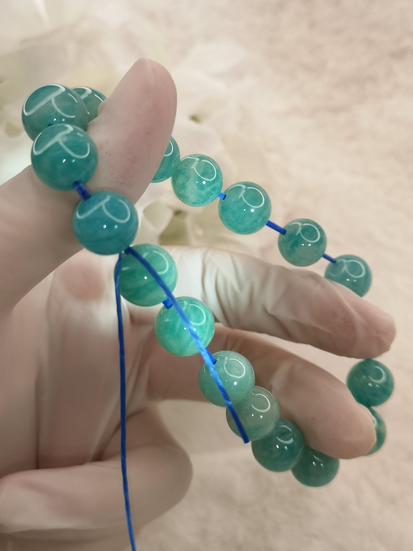 Amazonite Edelstein Armband dehnbar
