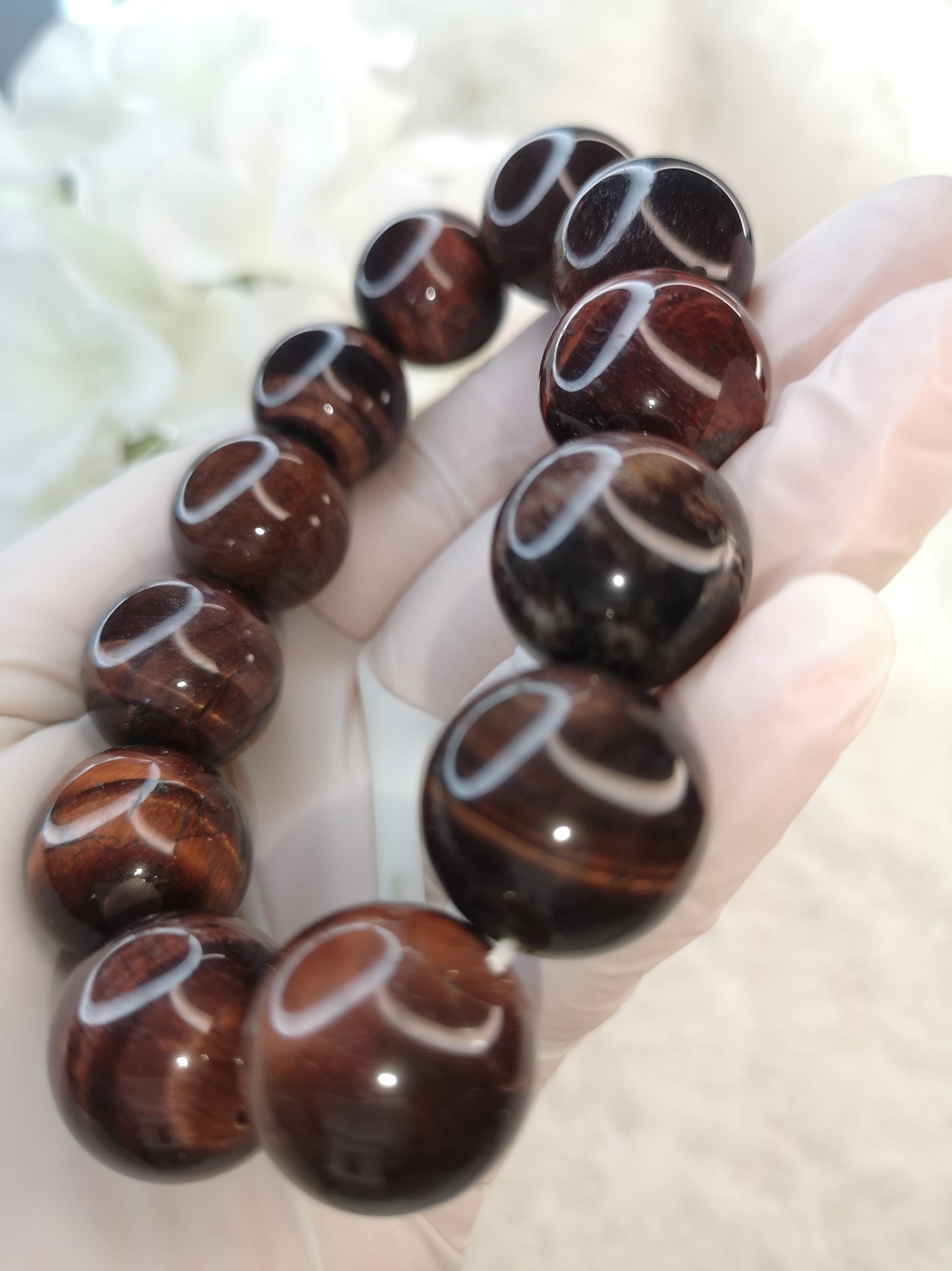 Red Tigereye Edelstein Armband