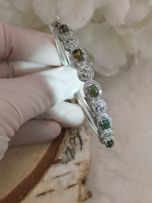 Opal Edelstein, Kupfer Armband