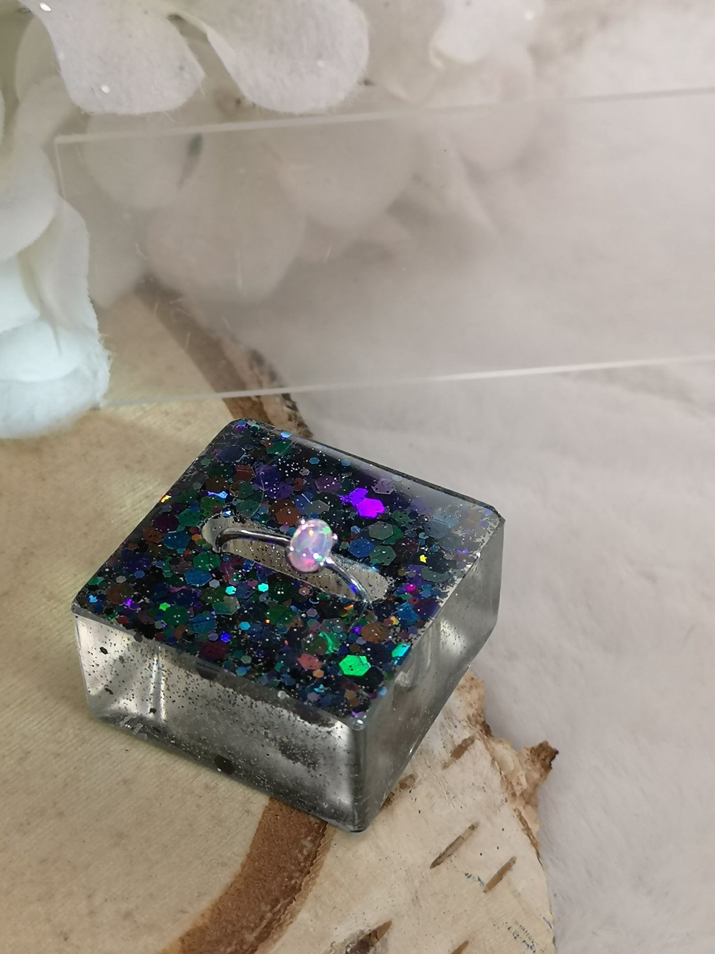 Ring Halter aus Kunstharz Unikat Resinart Handmade #dayza