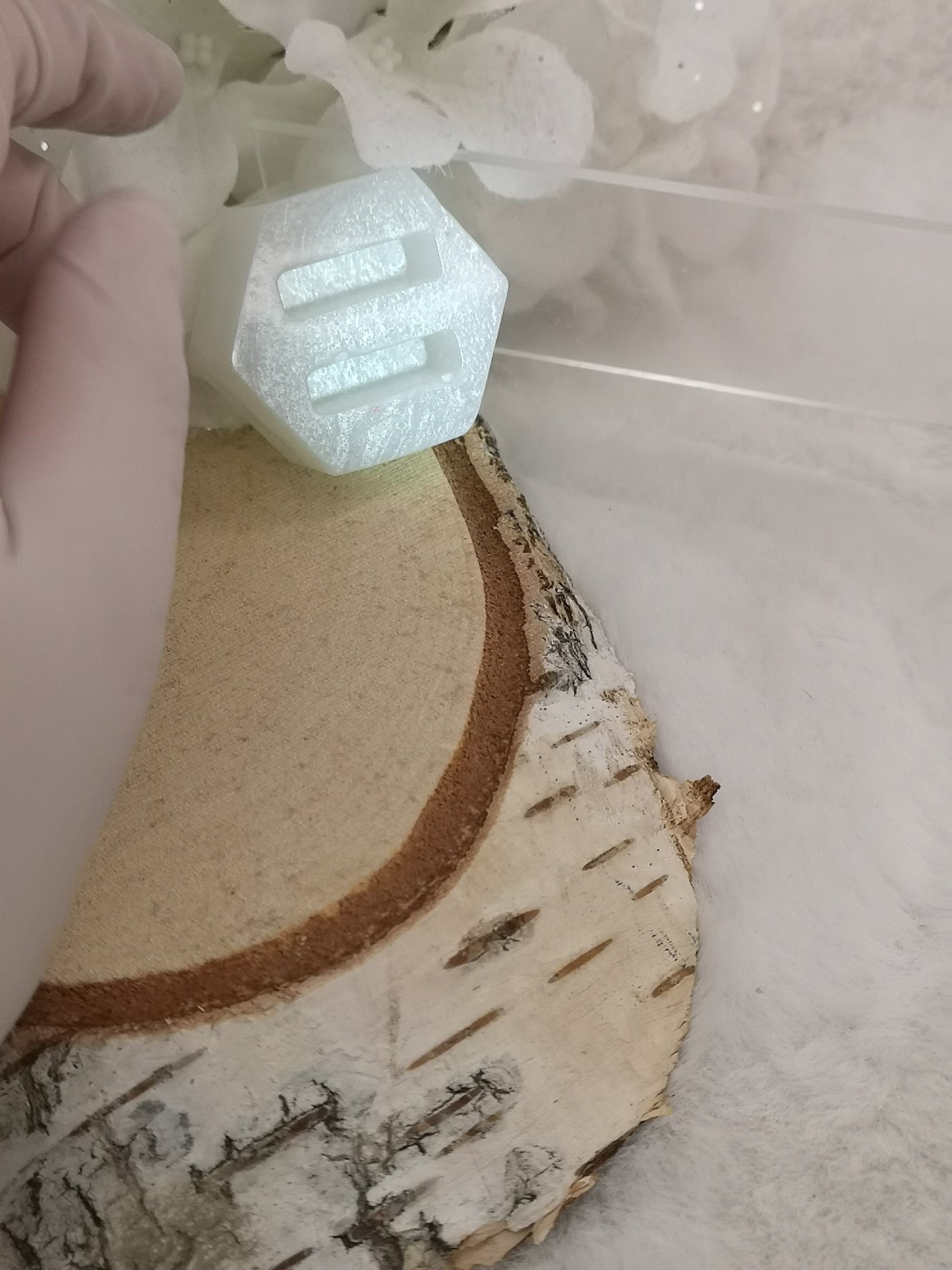 Ring Halter aus Kunstharz Unikat Resinart Handmade #dayza