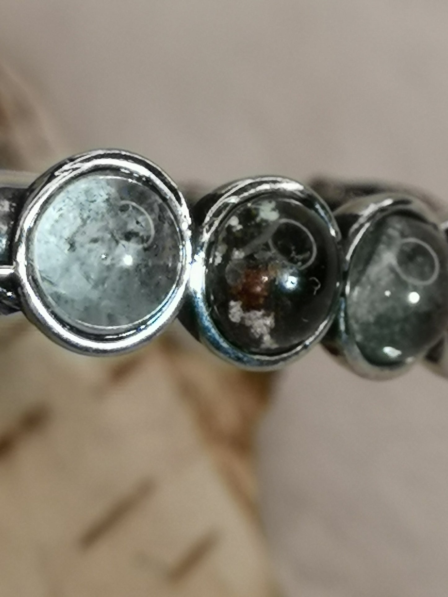 Gartenquartz Edelsteine, Kupfer Drachendesign Armband