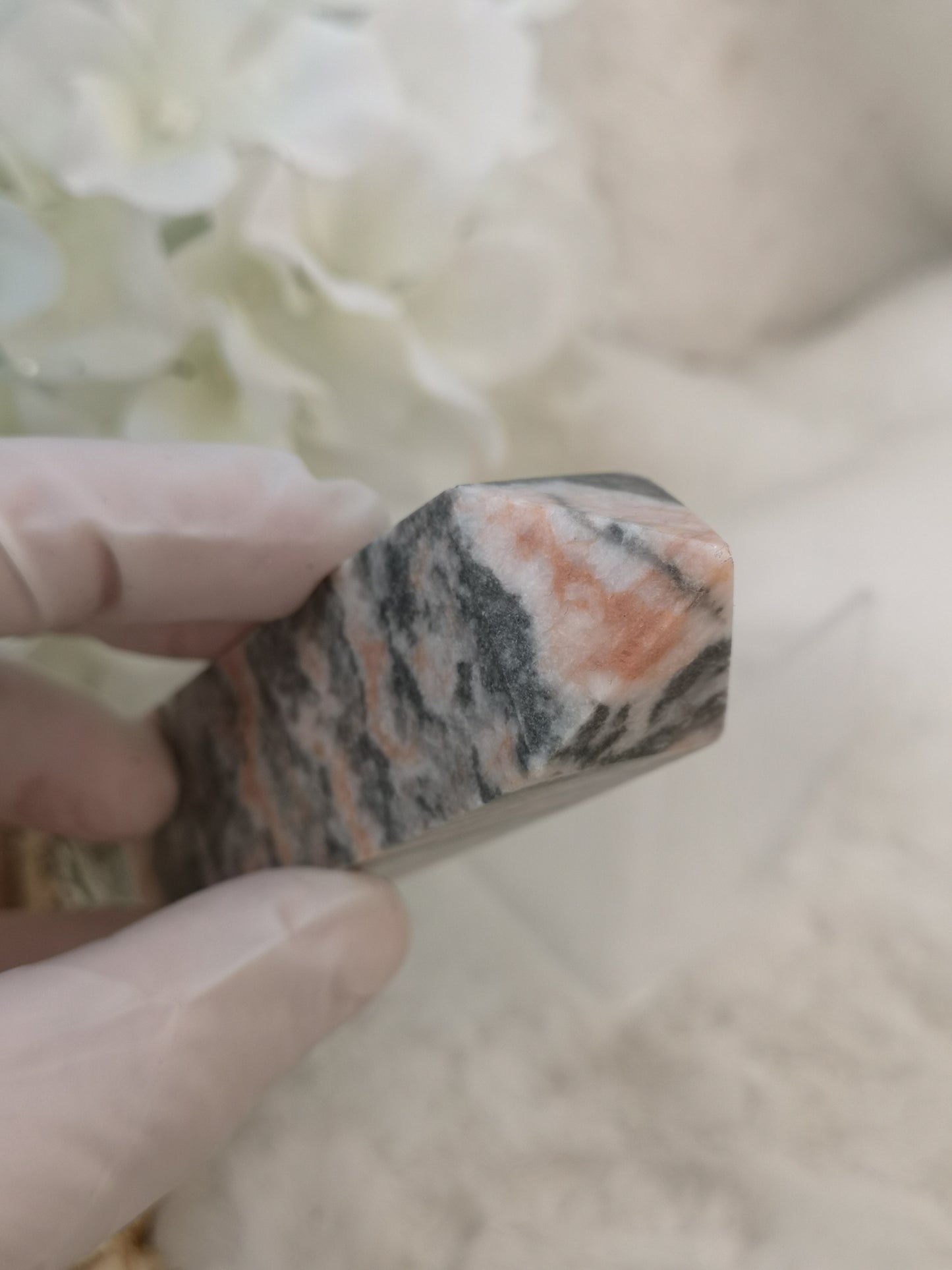 Zebra Jasper Edelstein Turm