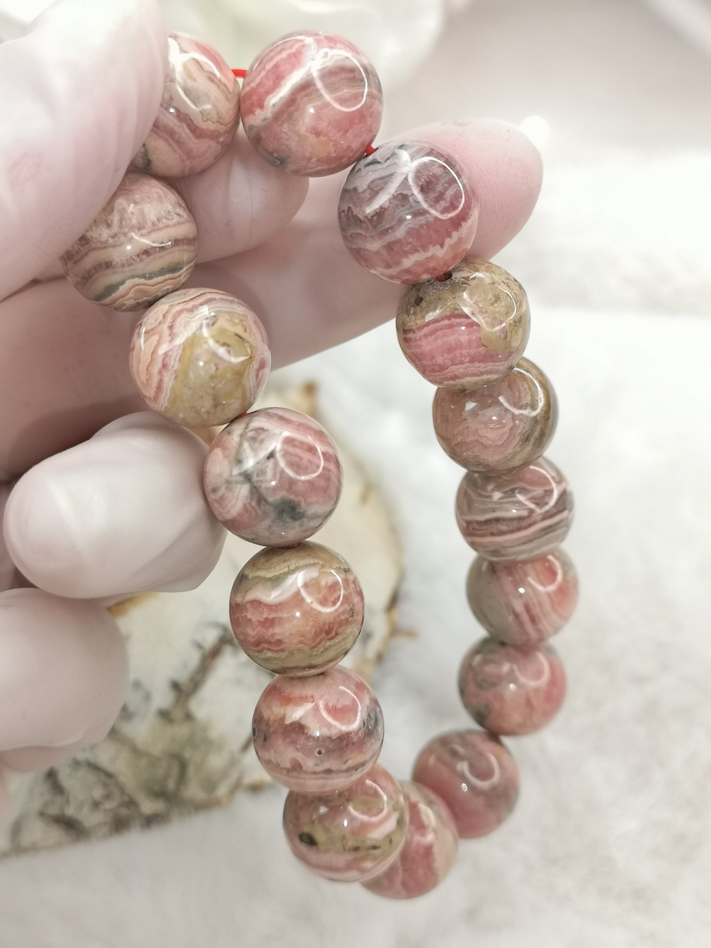 Rhodochrosit Edelstein Armband