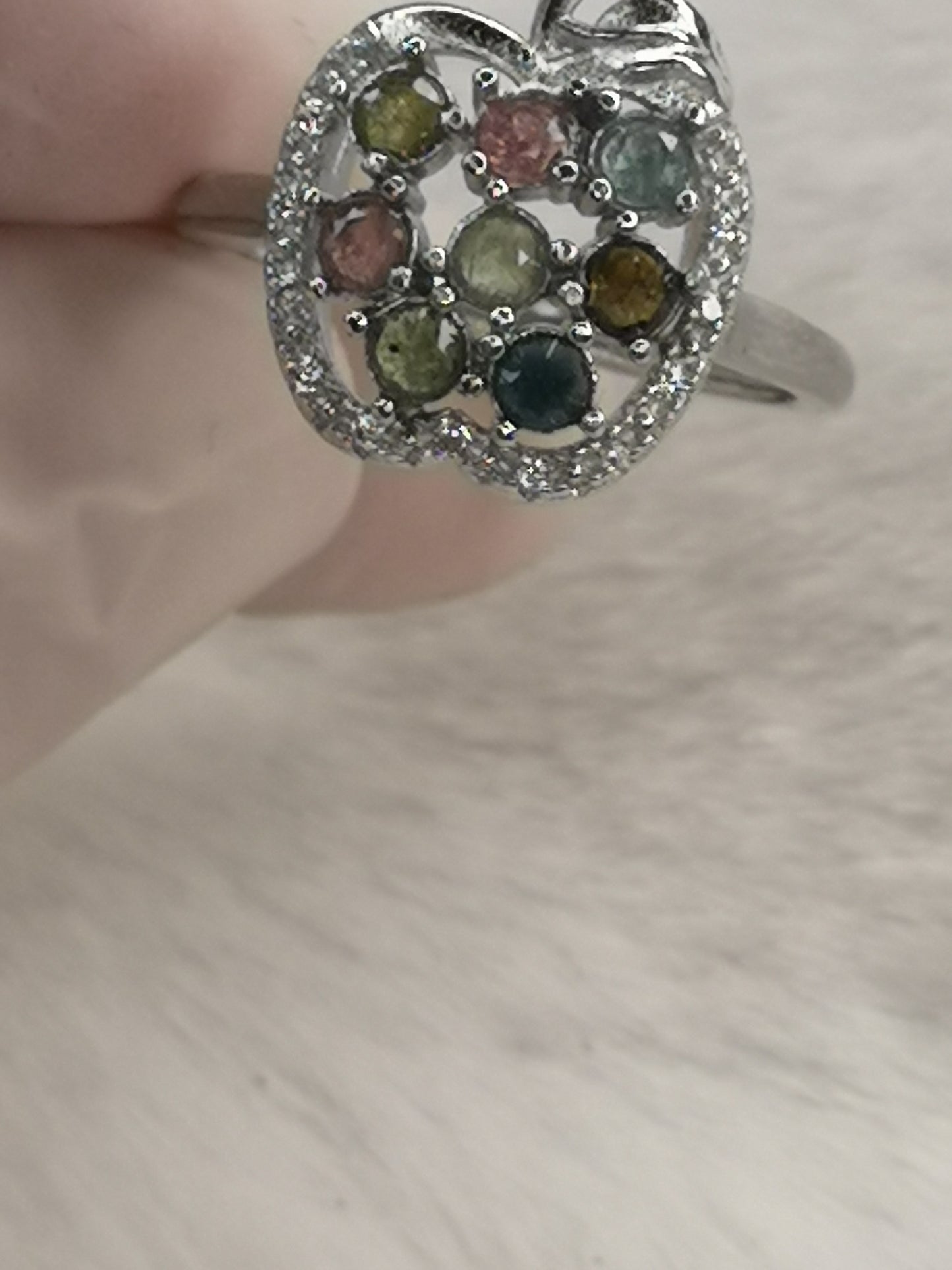 Turmalin Edelsteine, Kupfer Ring, verstellbar