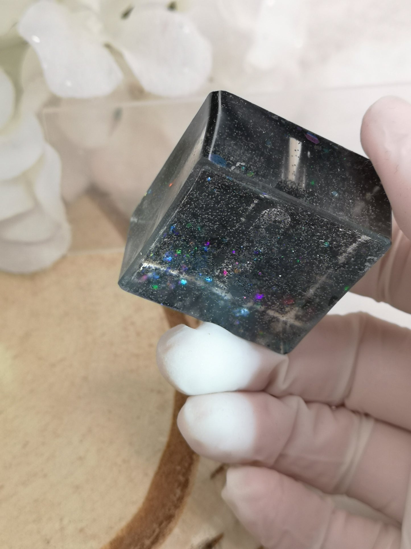 Ring Halter aus Kunstharz Unikat Resinart Handmade #dayza