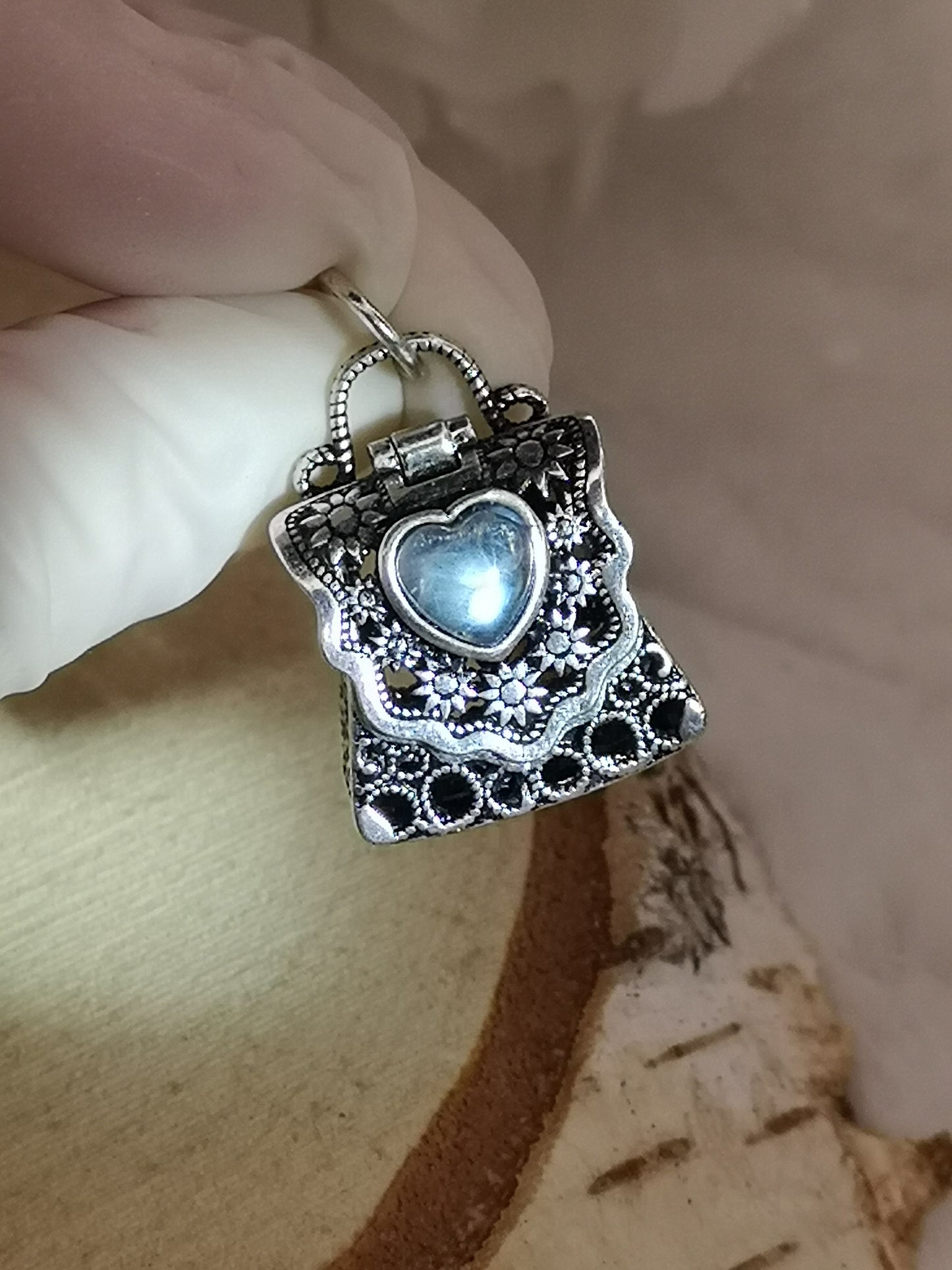 Labradorite Edelstein Kupfer Taschen Design Ketten Anhänger