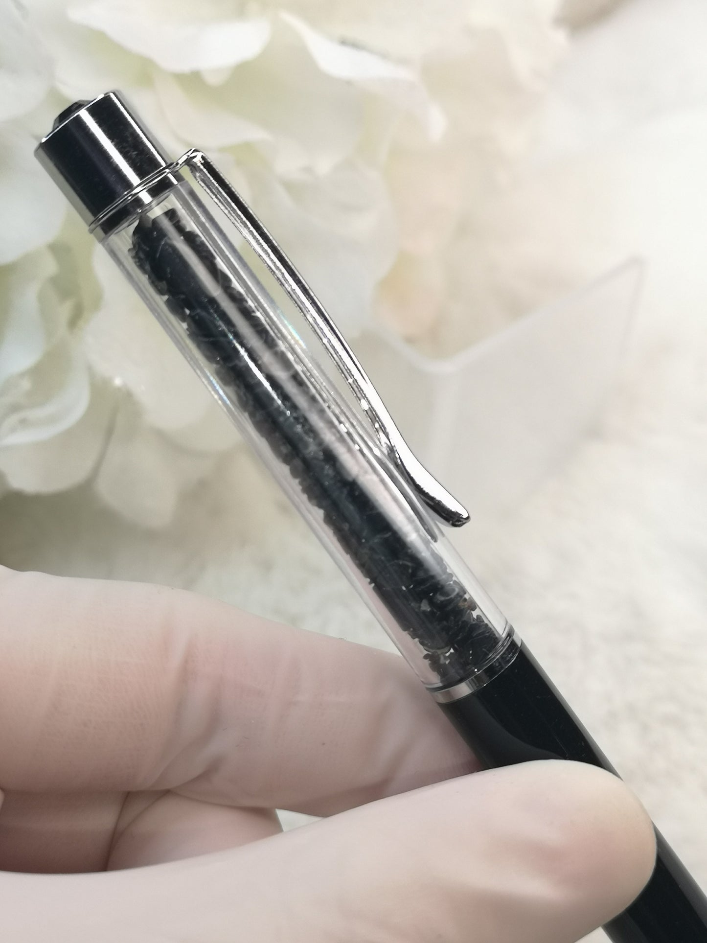 Kugelschreiber Obsidian Edelstein