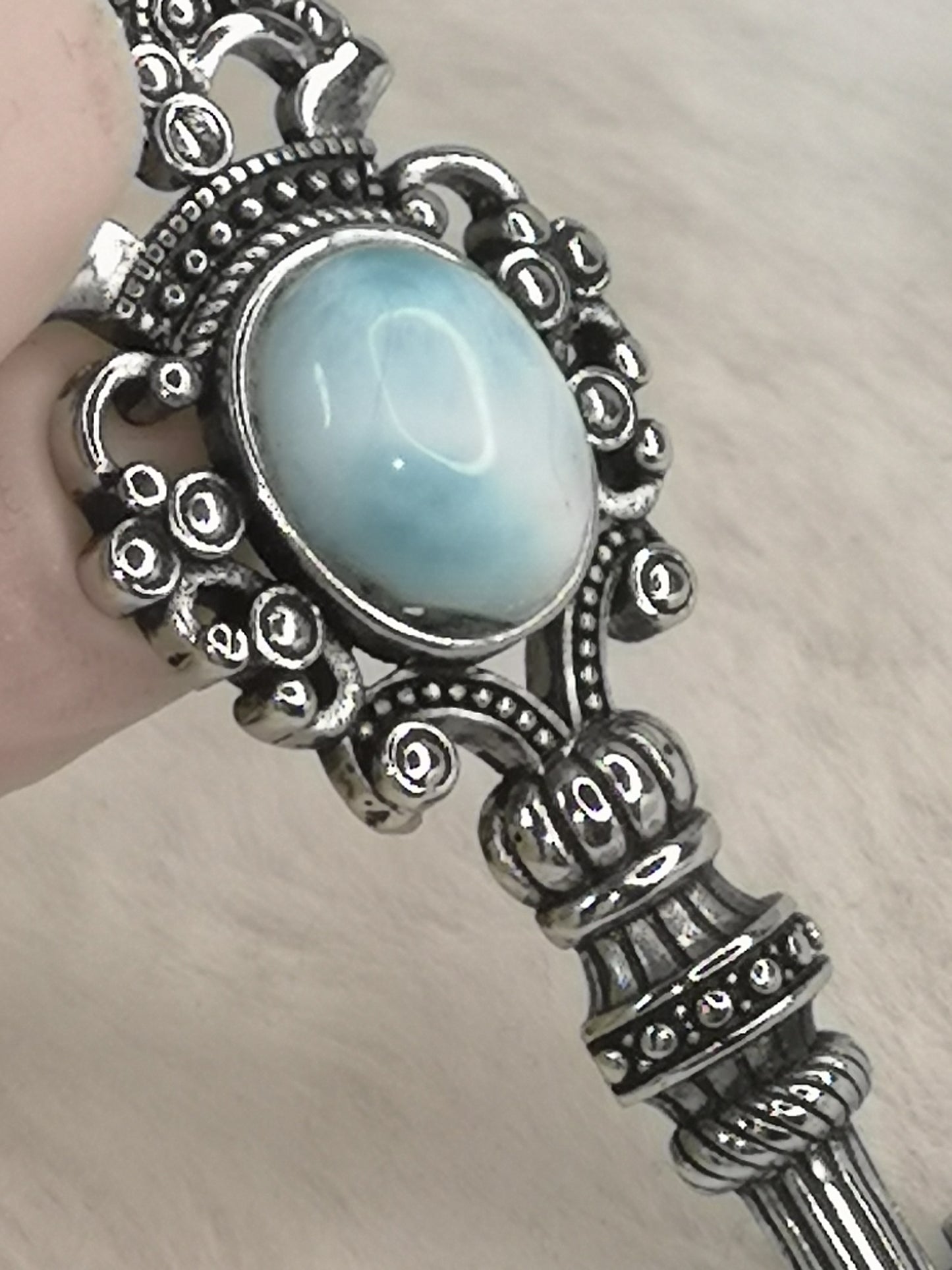 Larimar Schlüsselanhänger, Kupfer