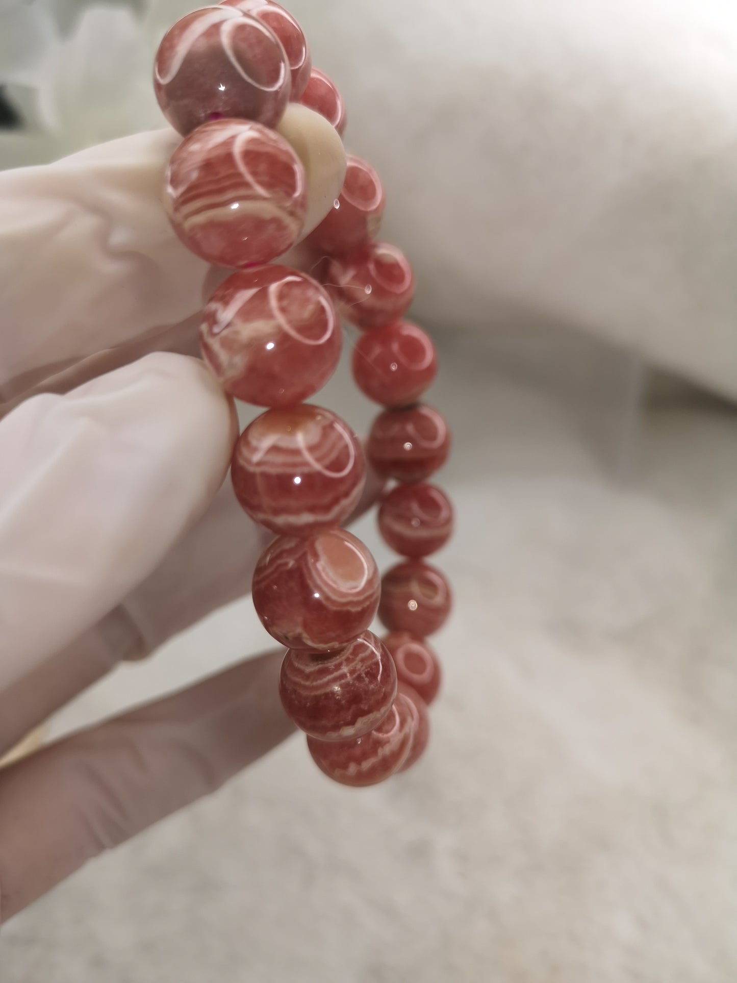 Rhodochrosit Edelstein Armband