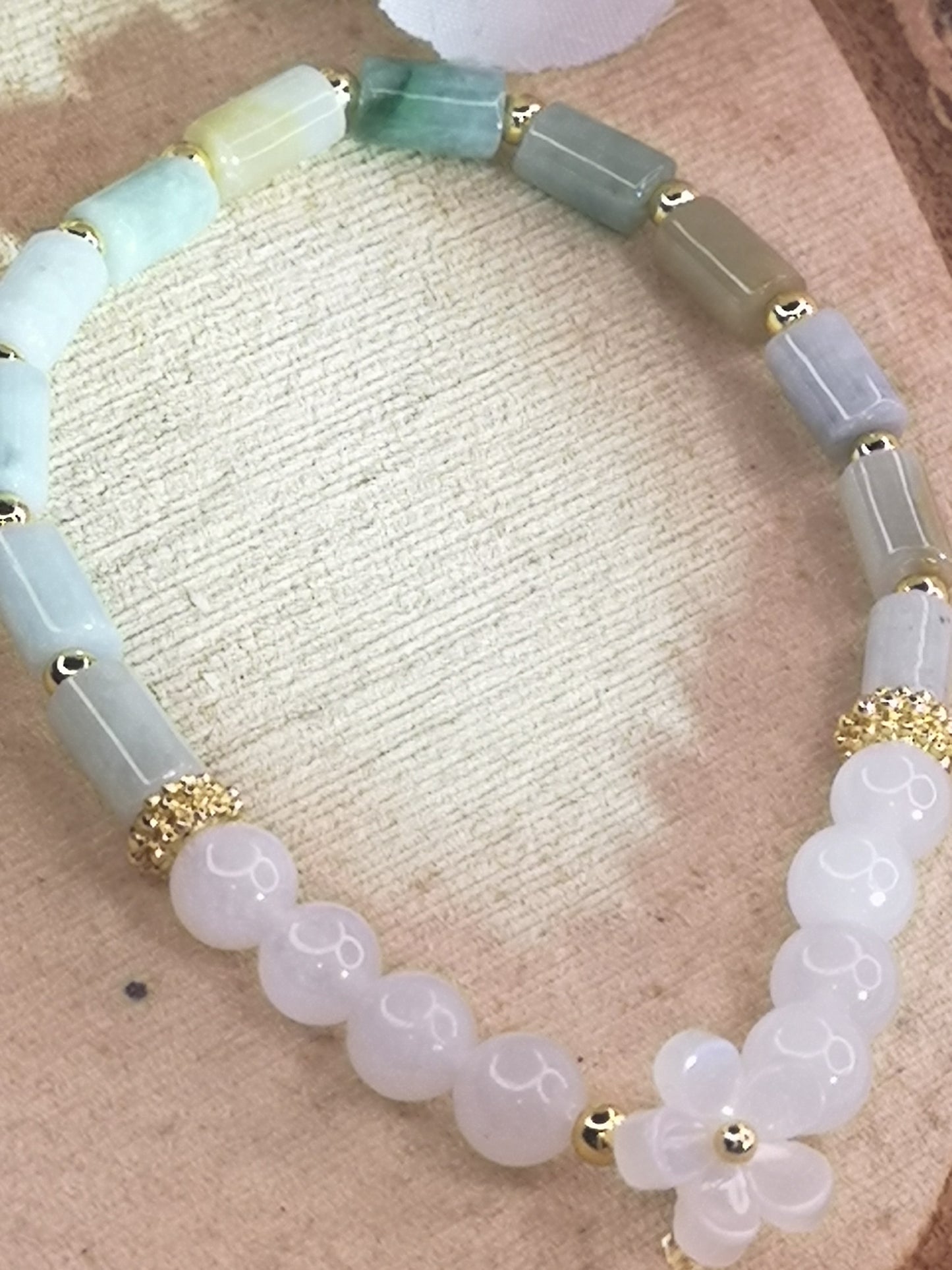 Jadeite Jade Edelstein Armband DIY