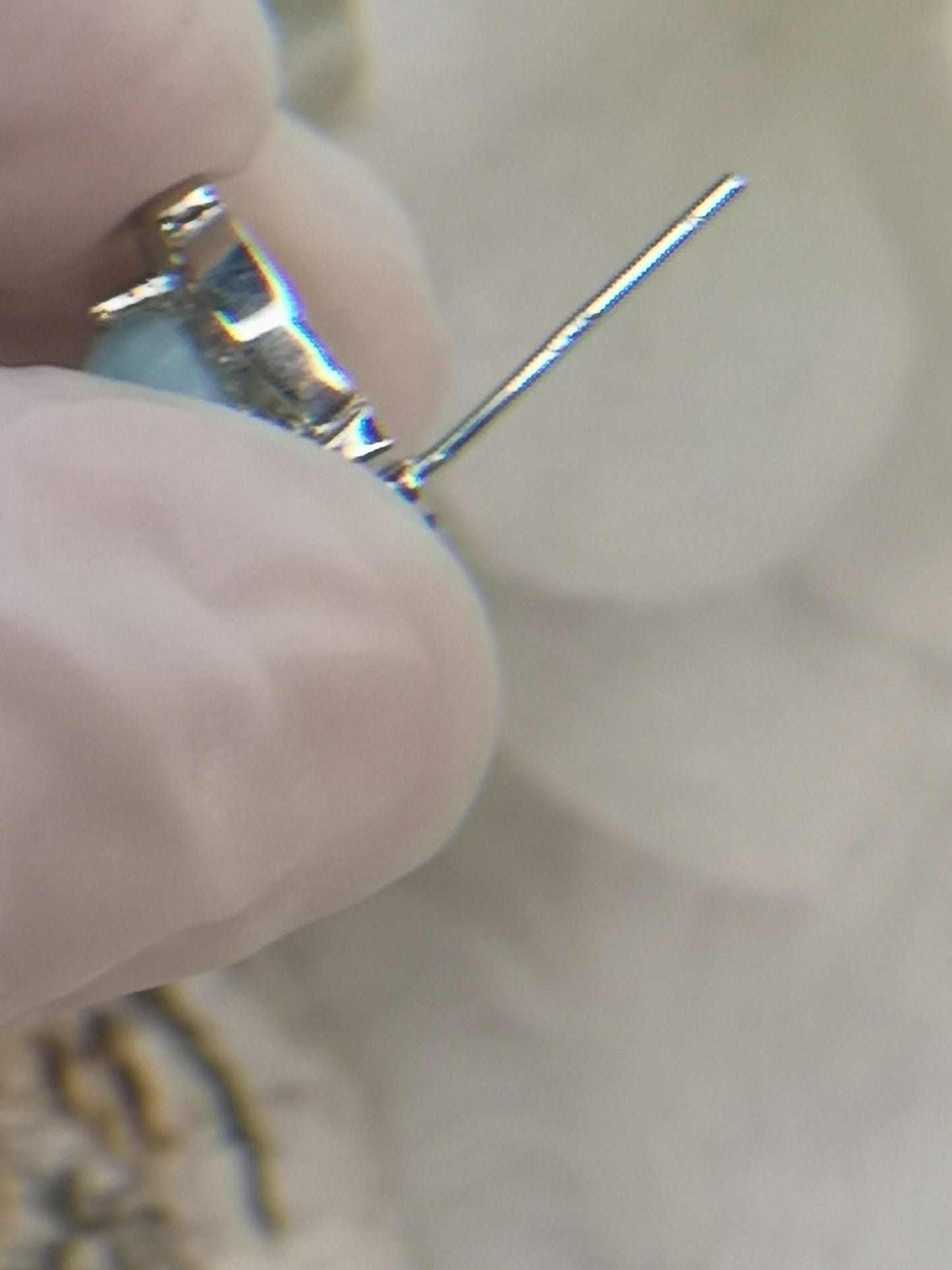 Larimar Edelstein, 925 Silber Nadel, Ohrringe