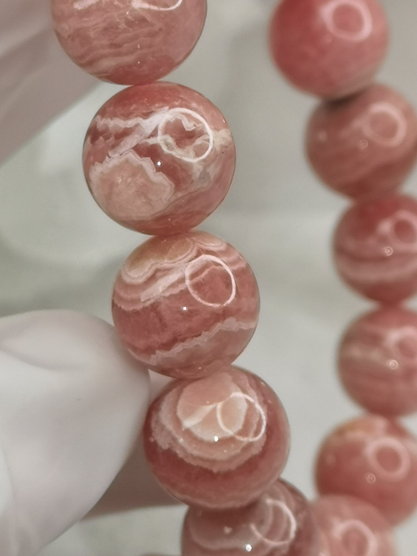 Rhodochrosit Edelstein Armband