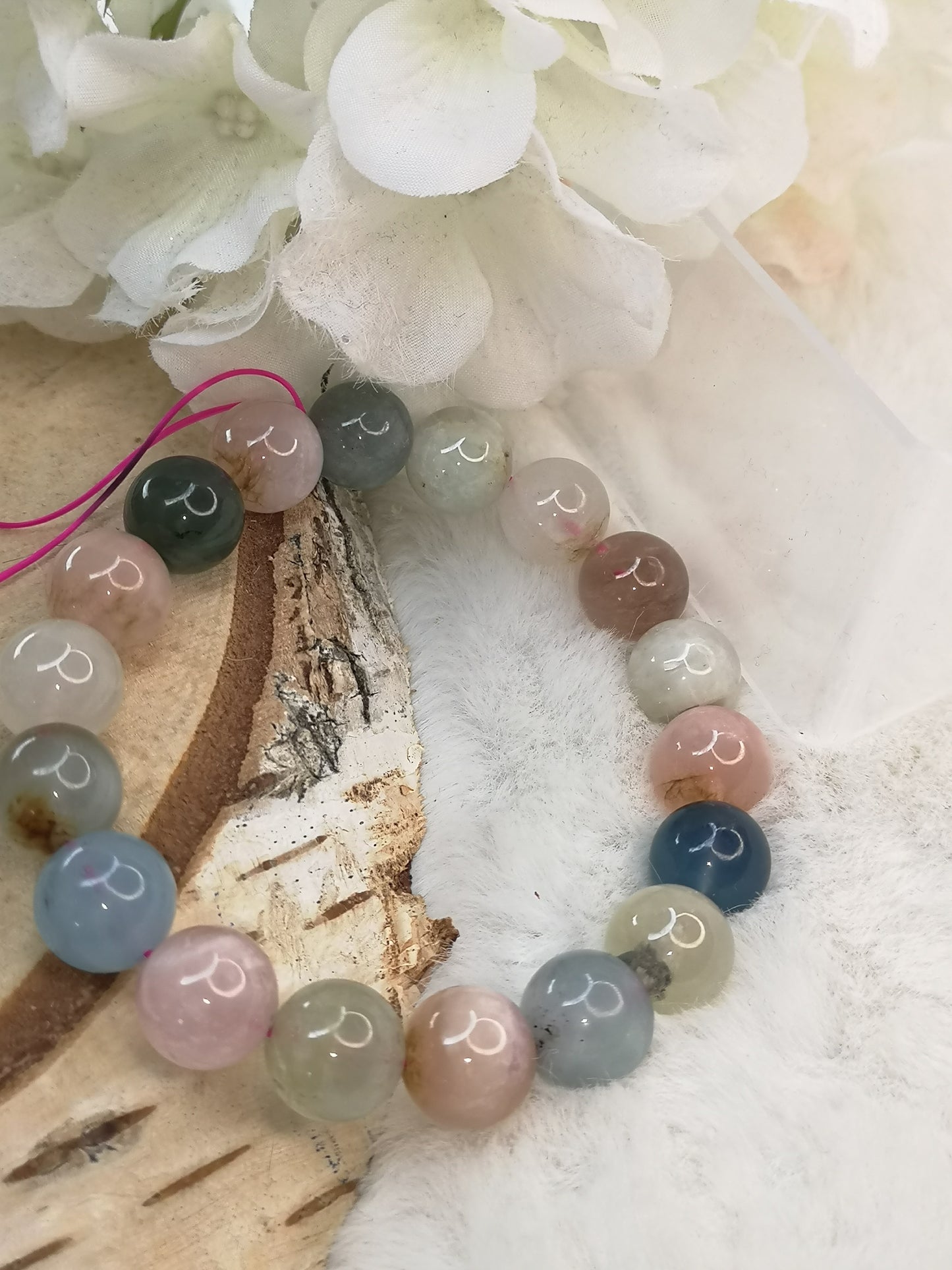 Morganit Edelstein Armband