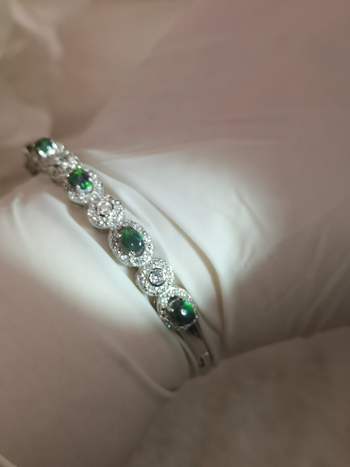 Opal Edelstein, Kupfer Armband