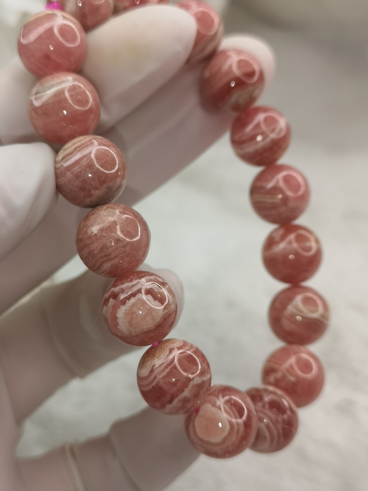 Rhodochrosit Edelstein Armband