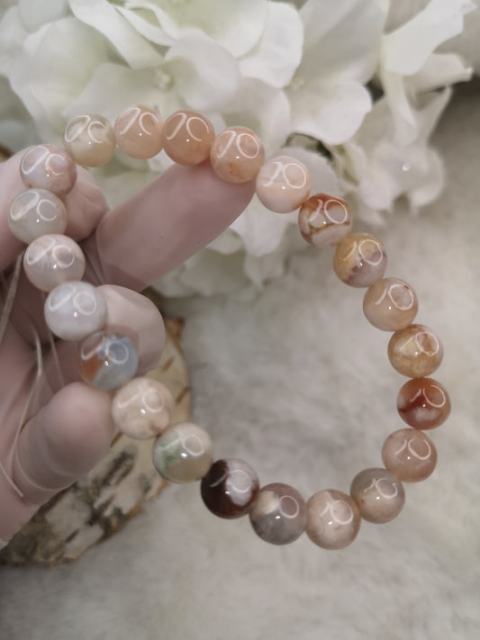 Blumenachat Edelstein Armband