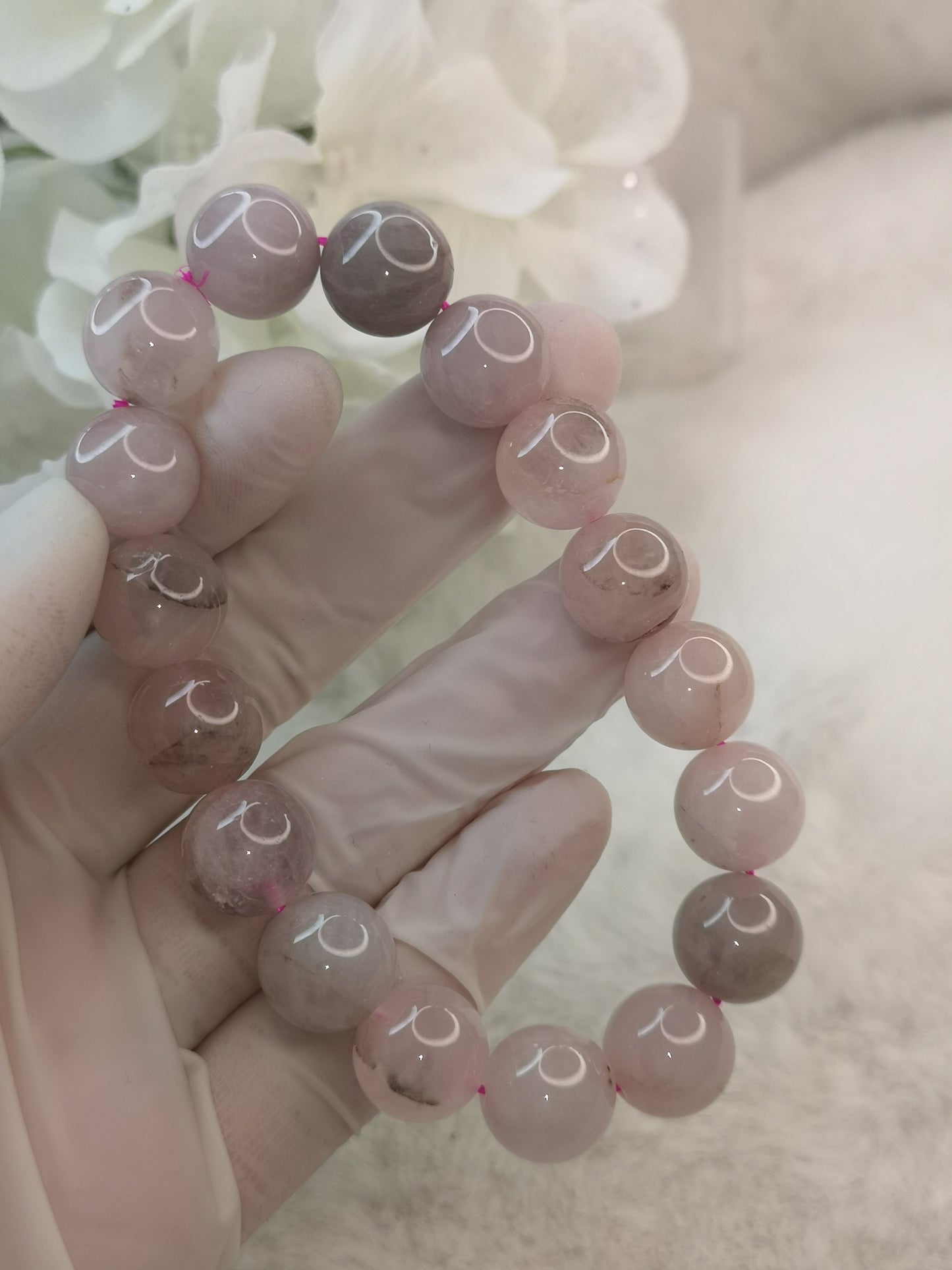 Rosenquarz Edelstein Armband