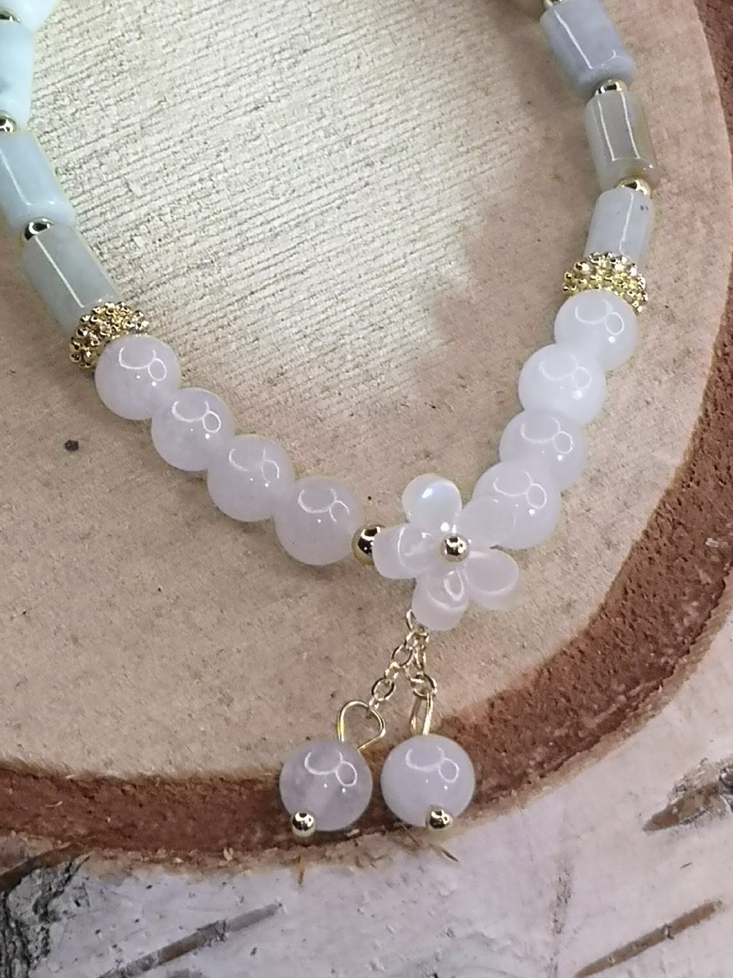 Jadeite Jade Edelstein Armband DIY