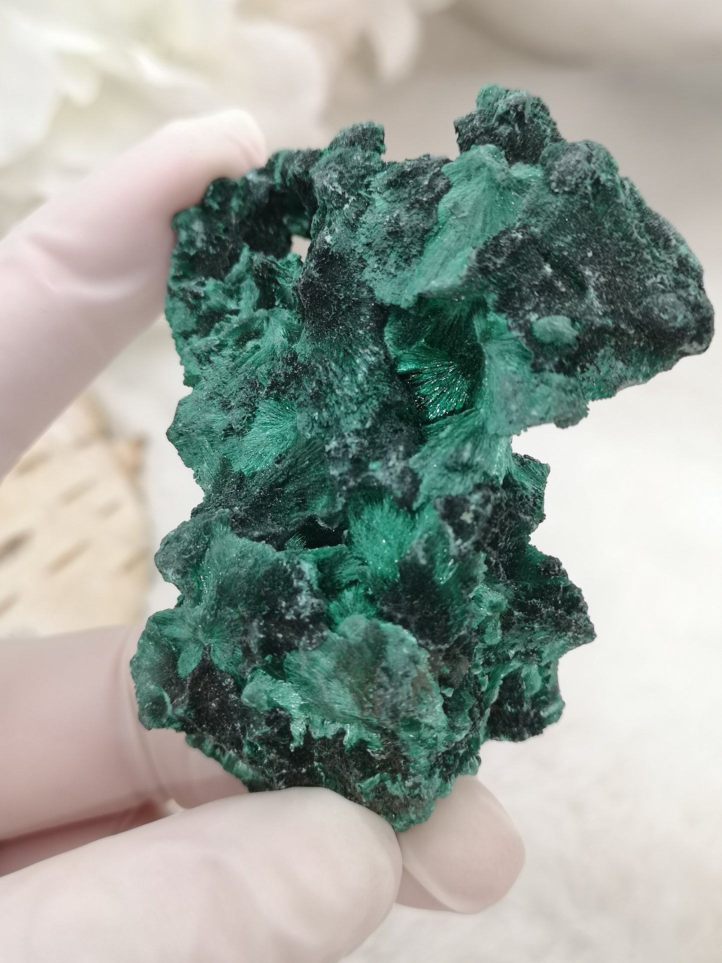 Malachite Edelstein Freiform