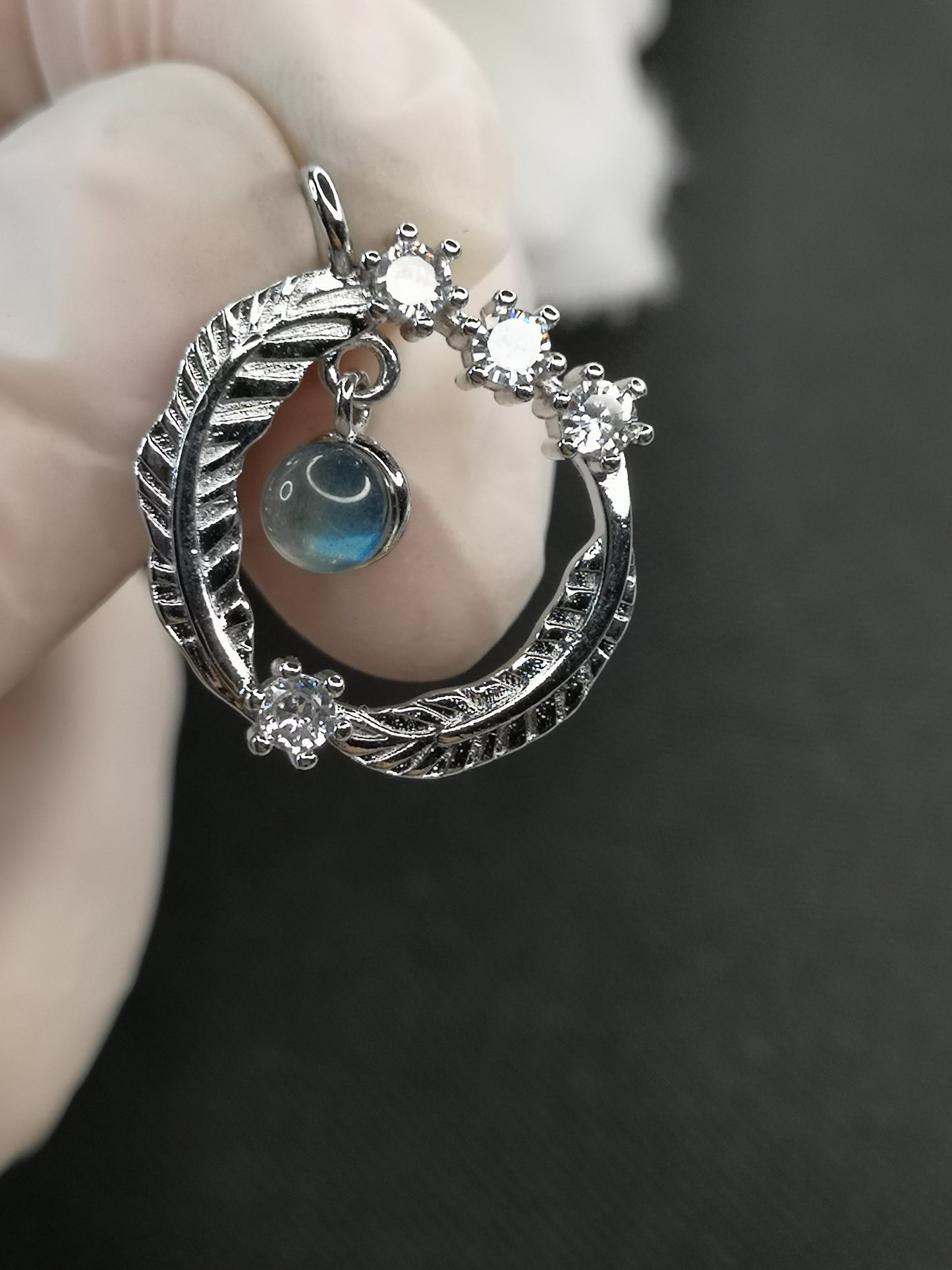 Labradorite Kupfer Ketten Anhänger