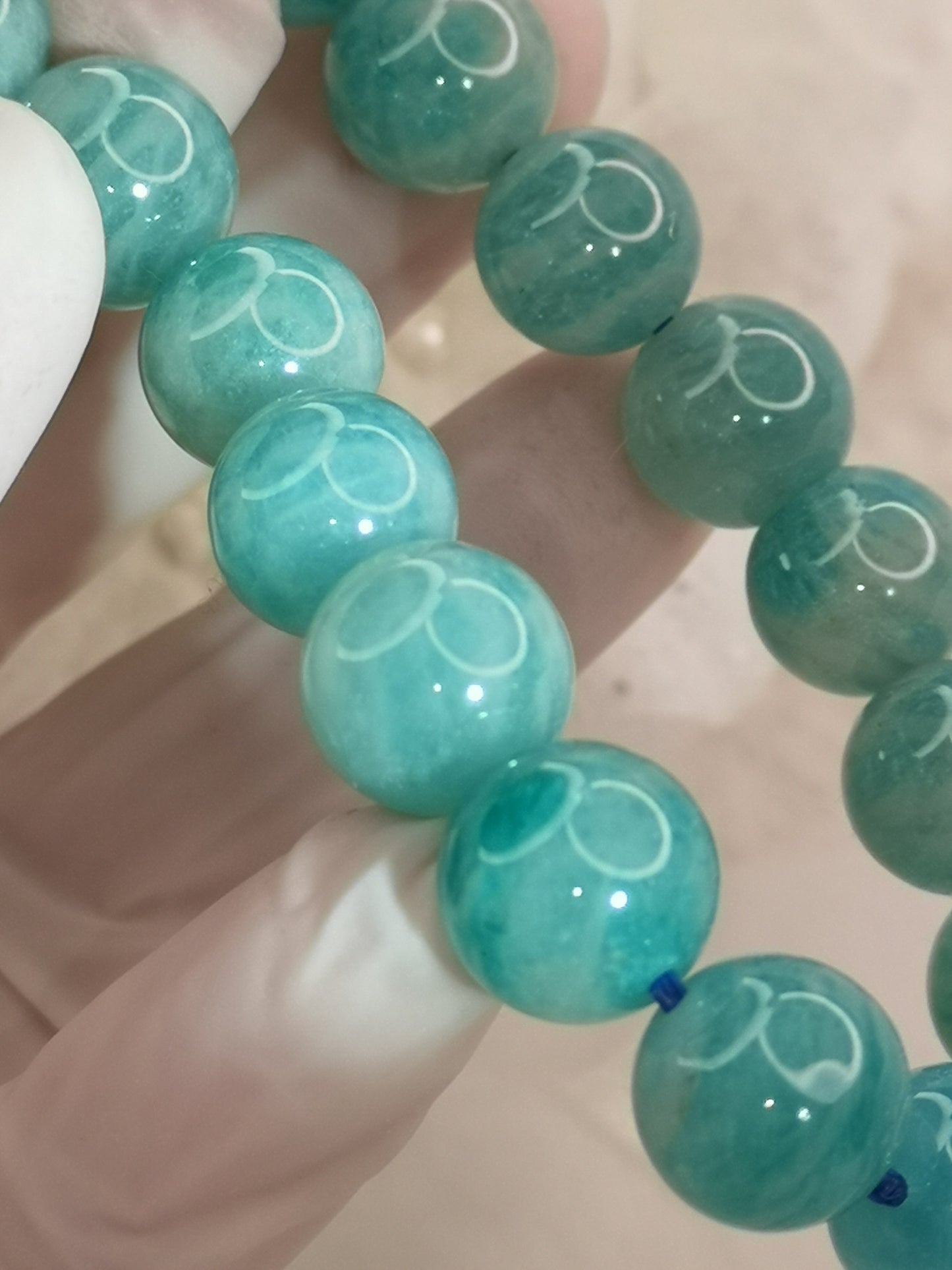 Amazonite Edelstein Armband dehnbar